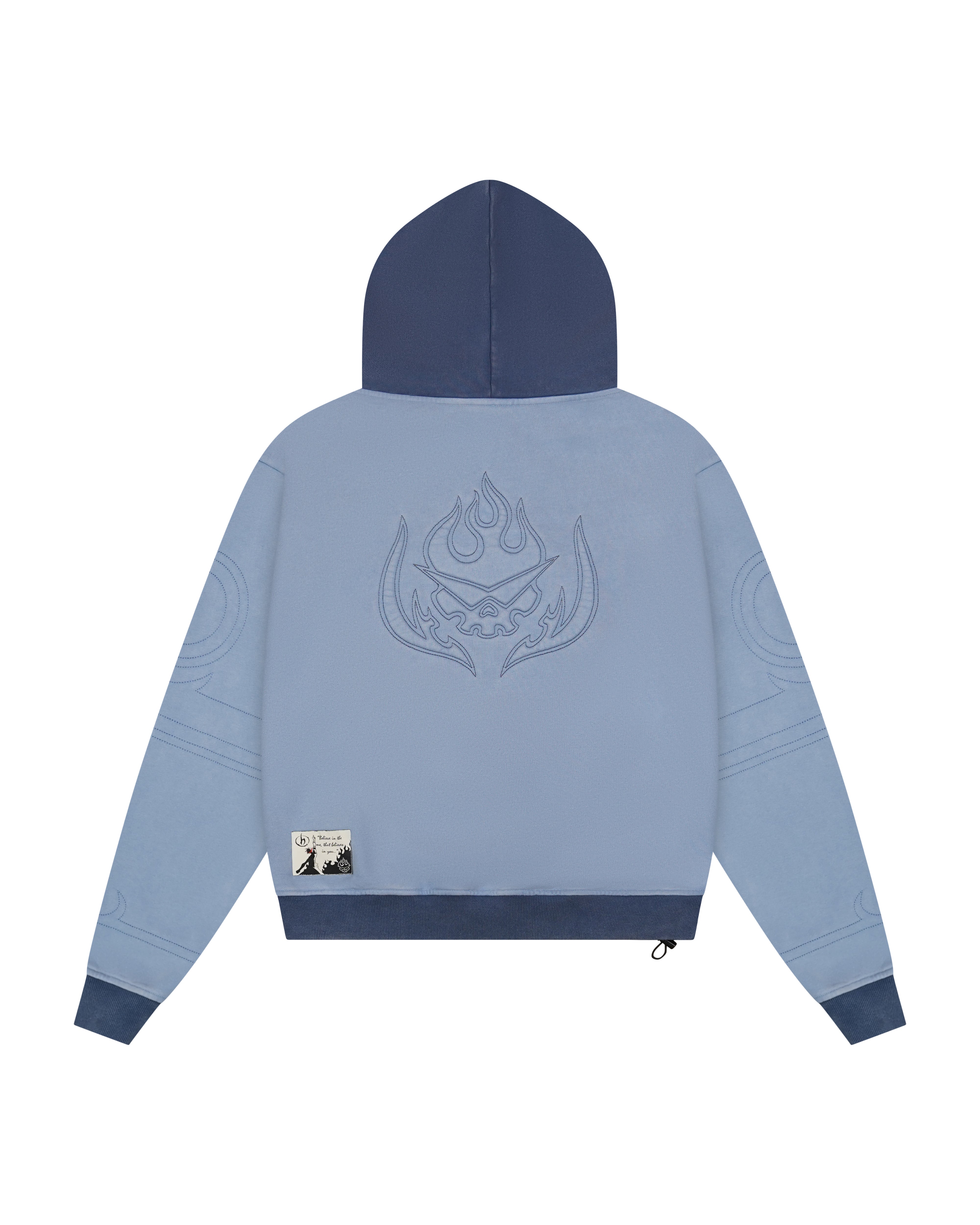 light blue Kamina subtle character hoodie Gurren Lagann