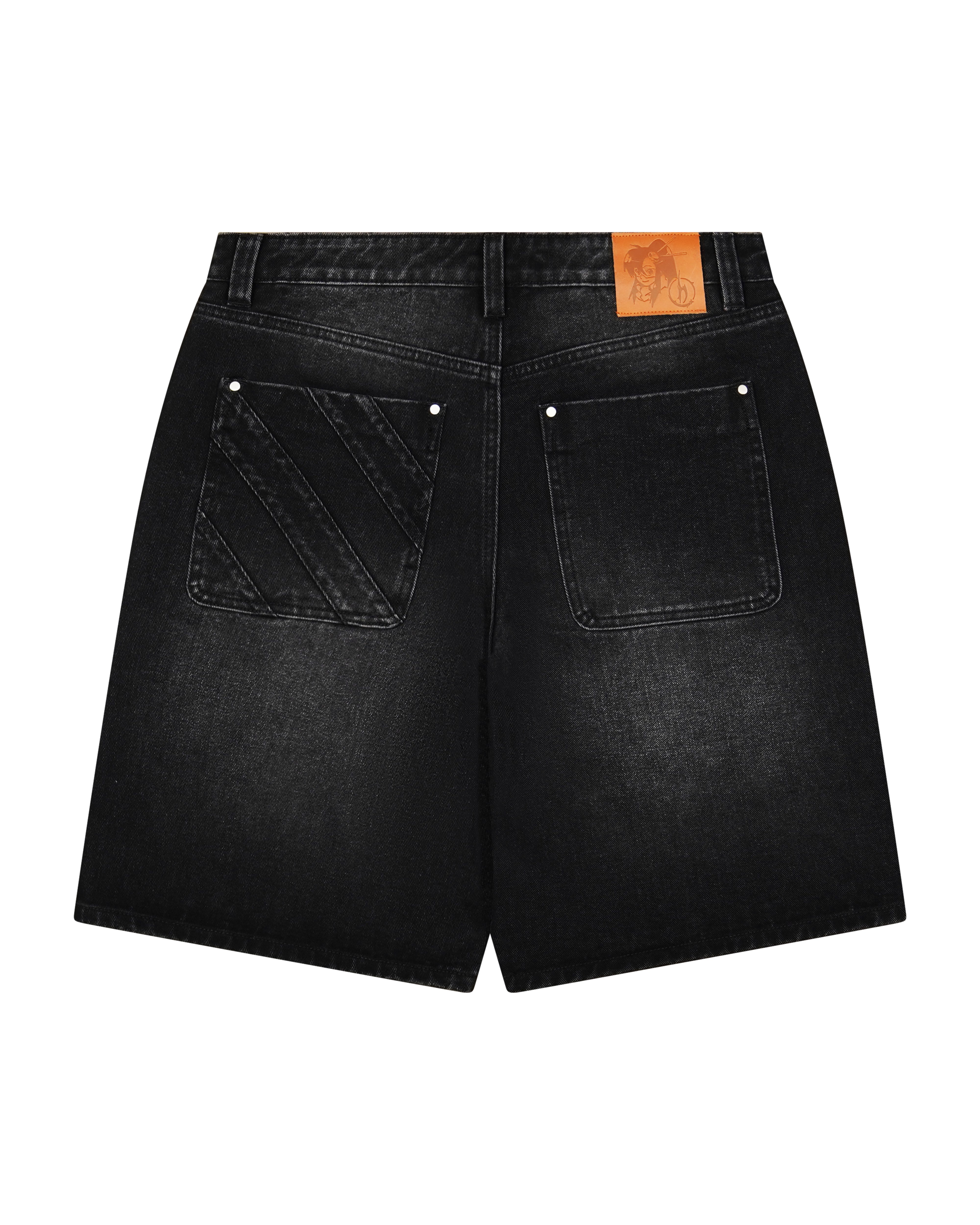 Black denim jorts Yoko Gurren Lagann