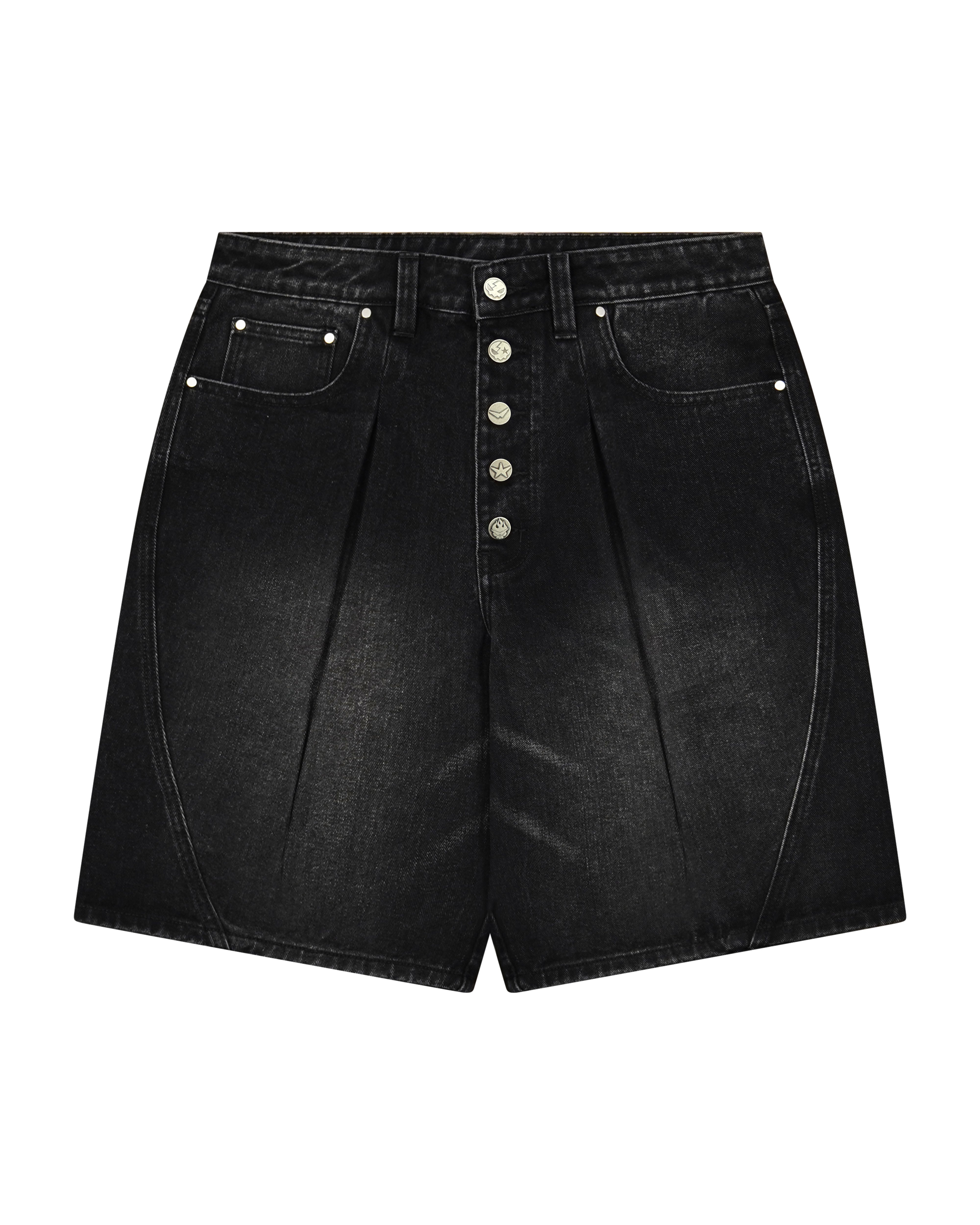 Black denim jorts Yoko Gurren Lagann