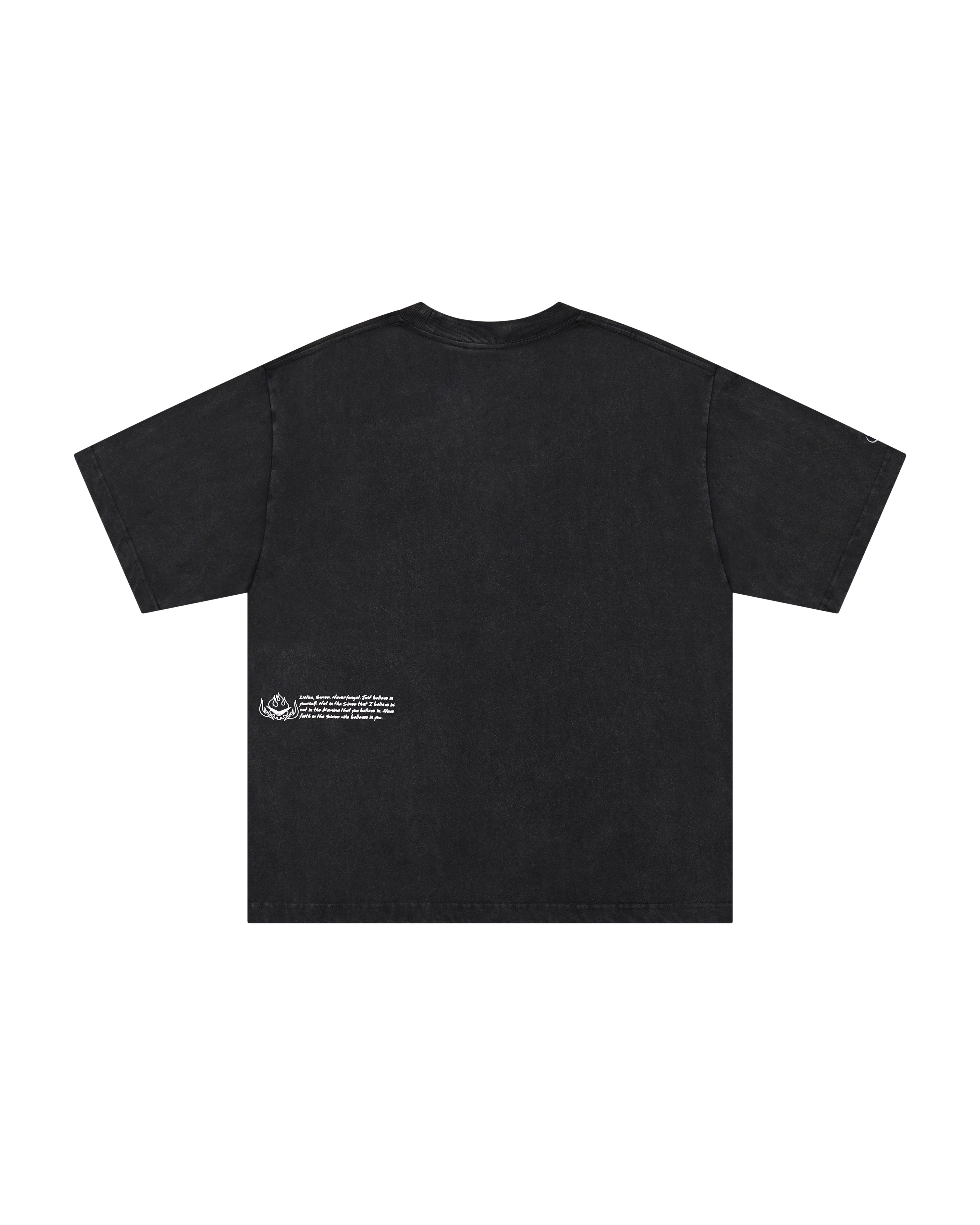 Gurren Lagann sublte anime black short sleeve tee