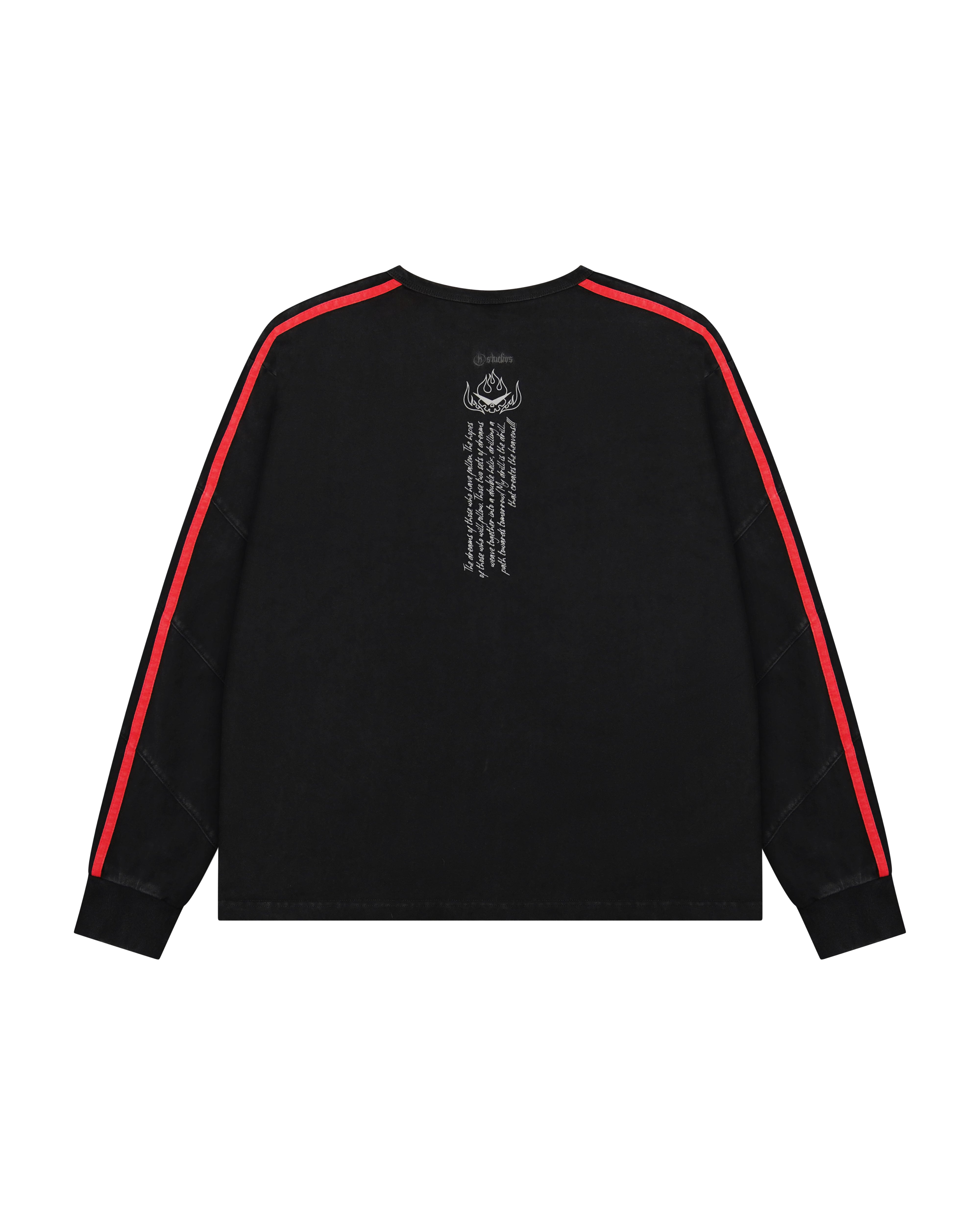 Gurren Lagann Simon black long sleeve henley