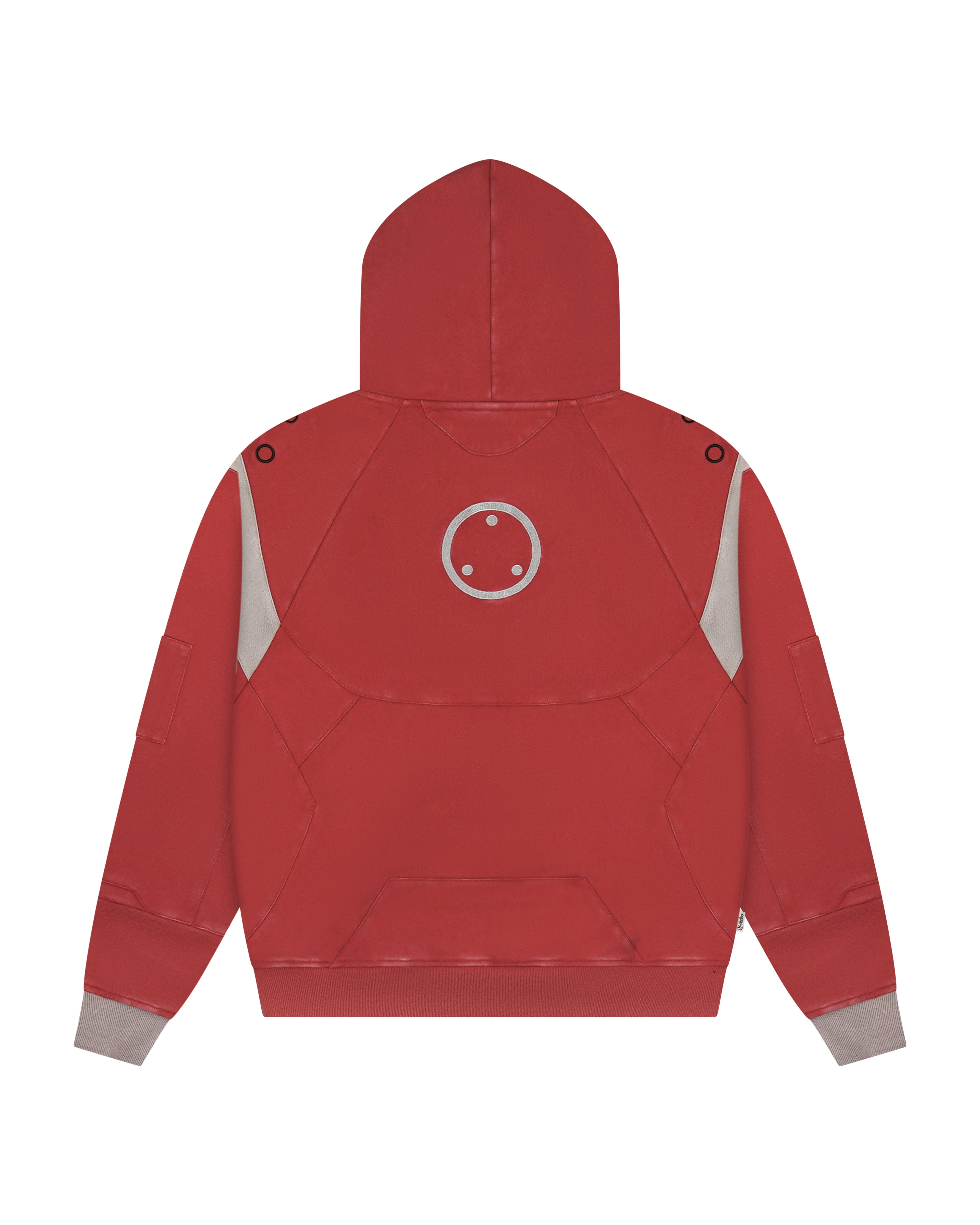 The Ghost in the Shell Fuchikoma logo patch armored paneled hoodie