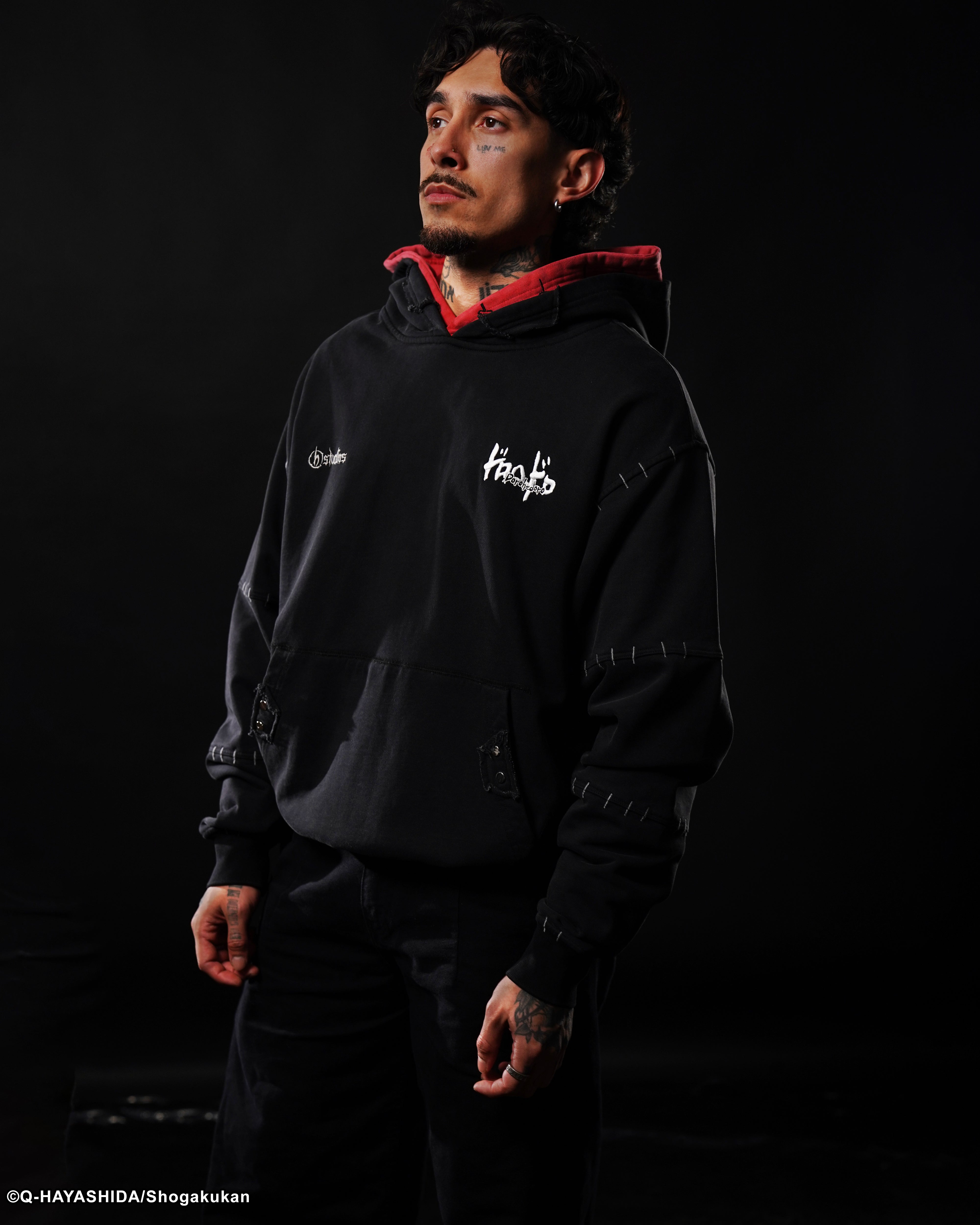 Dorohedoro Shin double hood hoodie