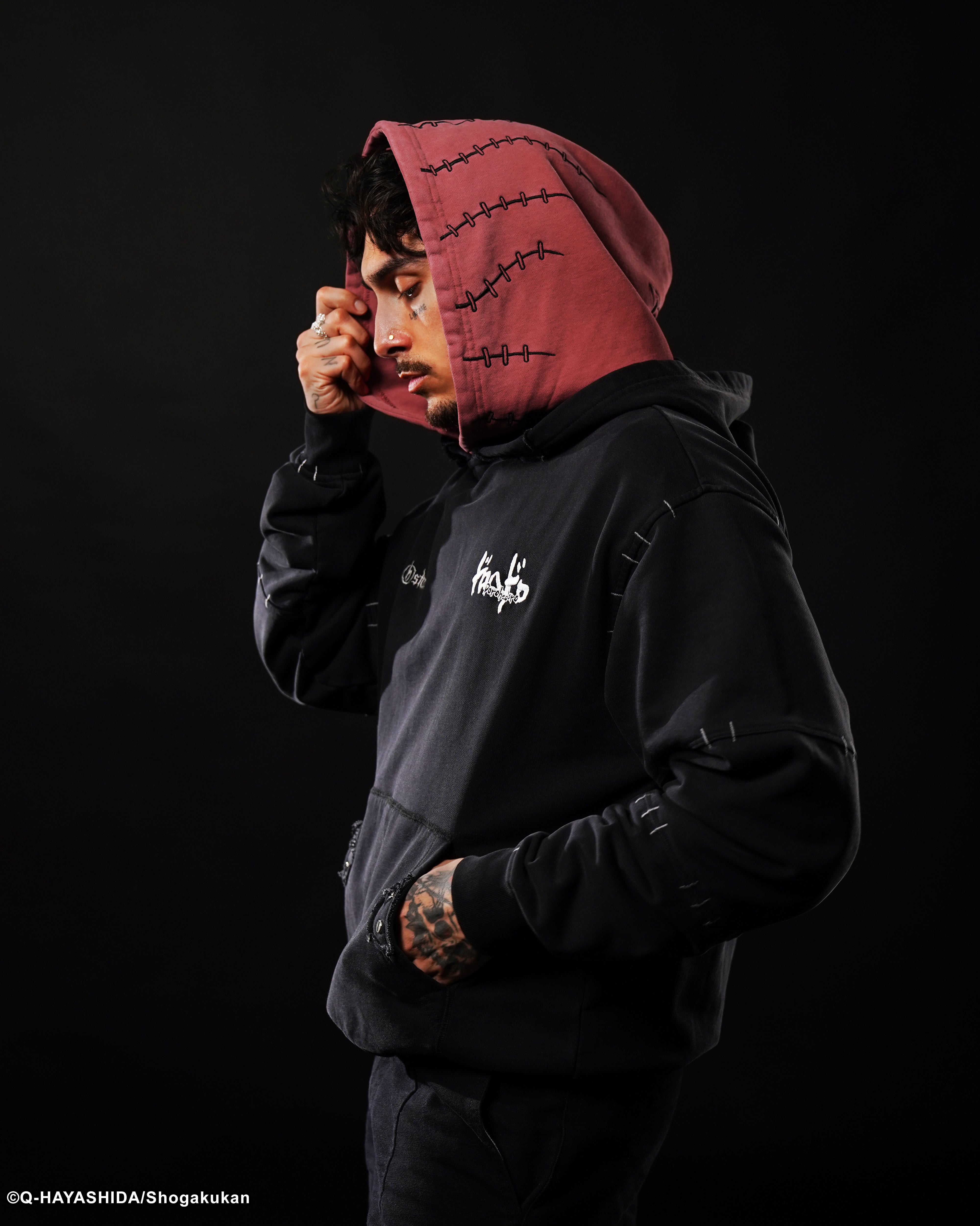 Dorohedoro Shin double hood hoodie
