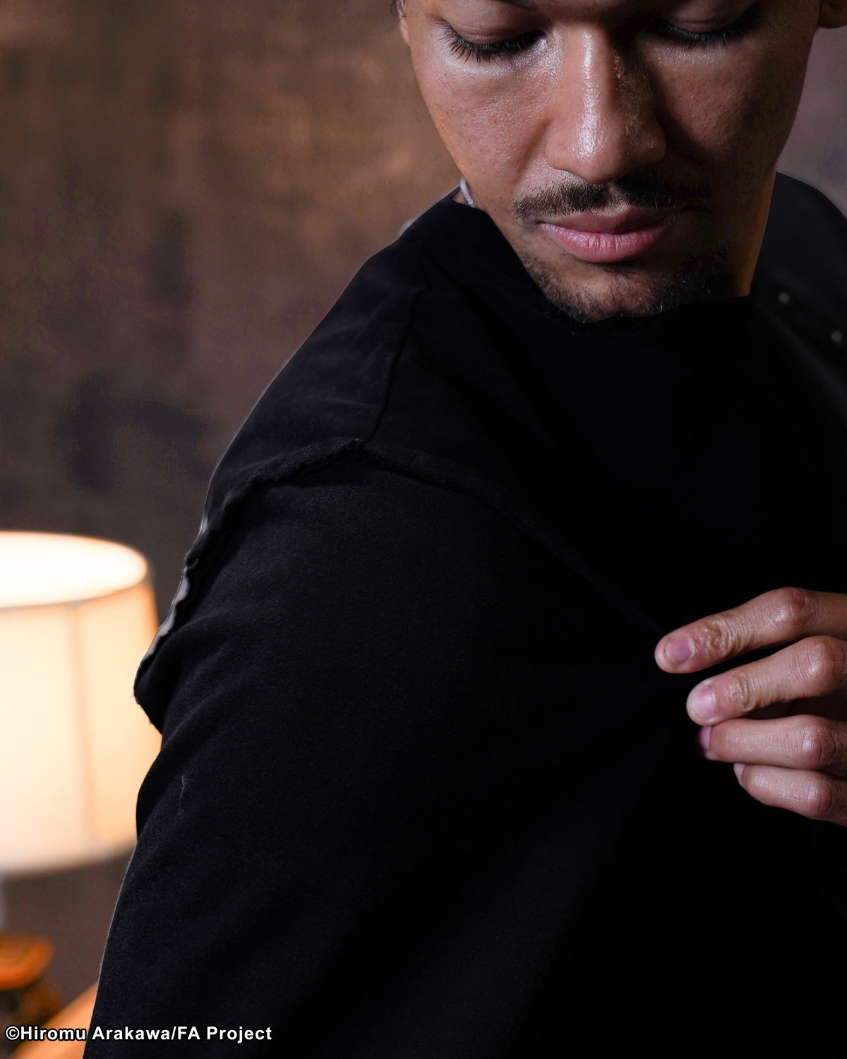 Fullmetal Alchemist black scar inspired asymmetrical Henley