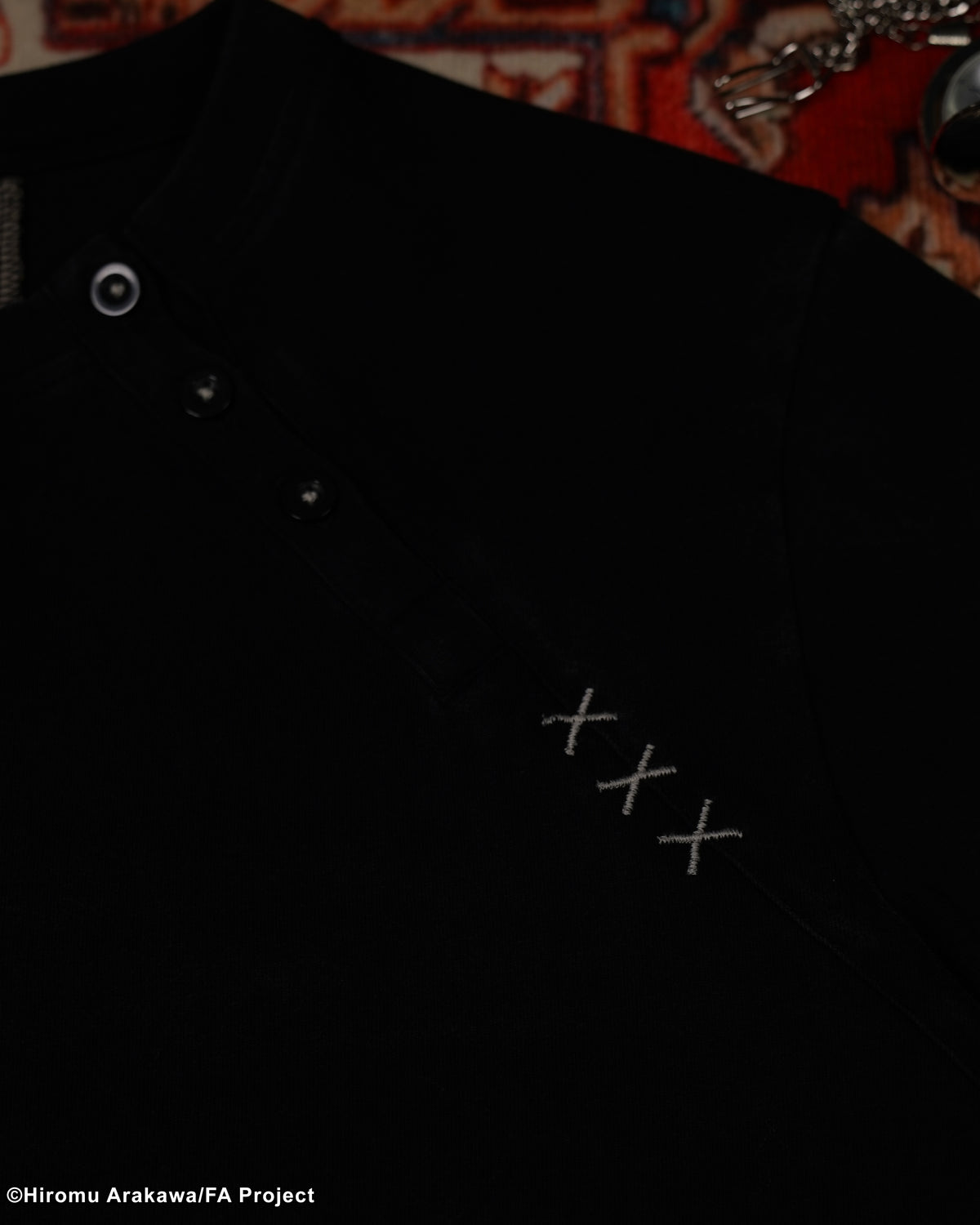 Fullmetal Alchemist black scar inspired asymmetrical Henley