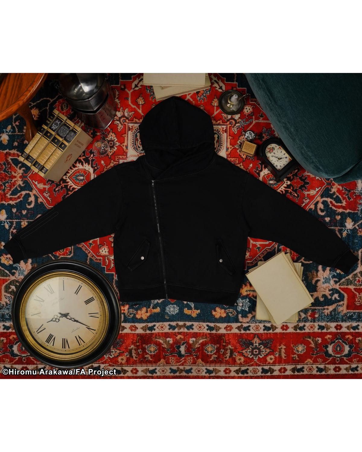 Fullmetal Alchemist Brotherhood Ed Asymmetrical black hoodie