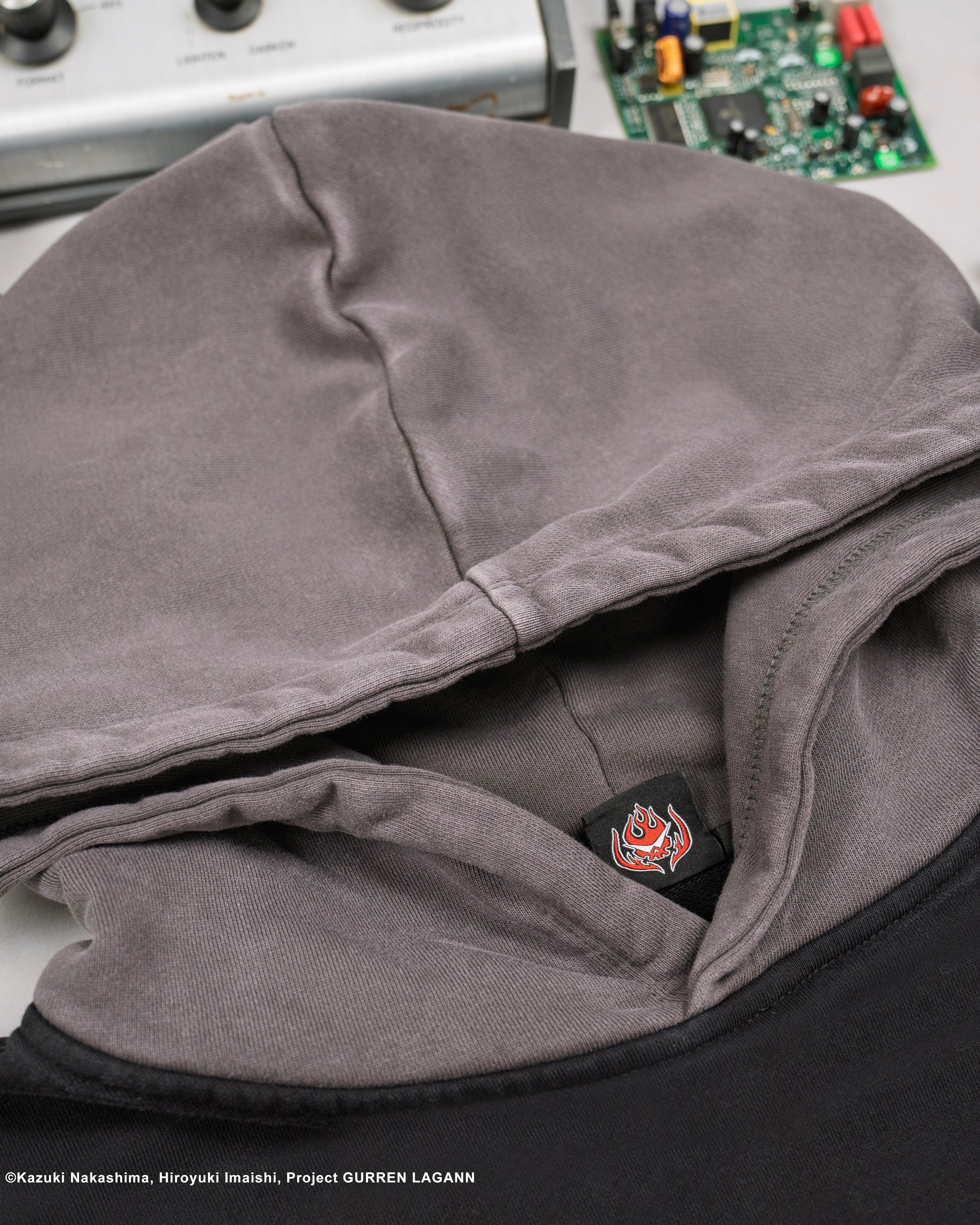 black Kamina subtle character hoodie Gurren Lagann