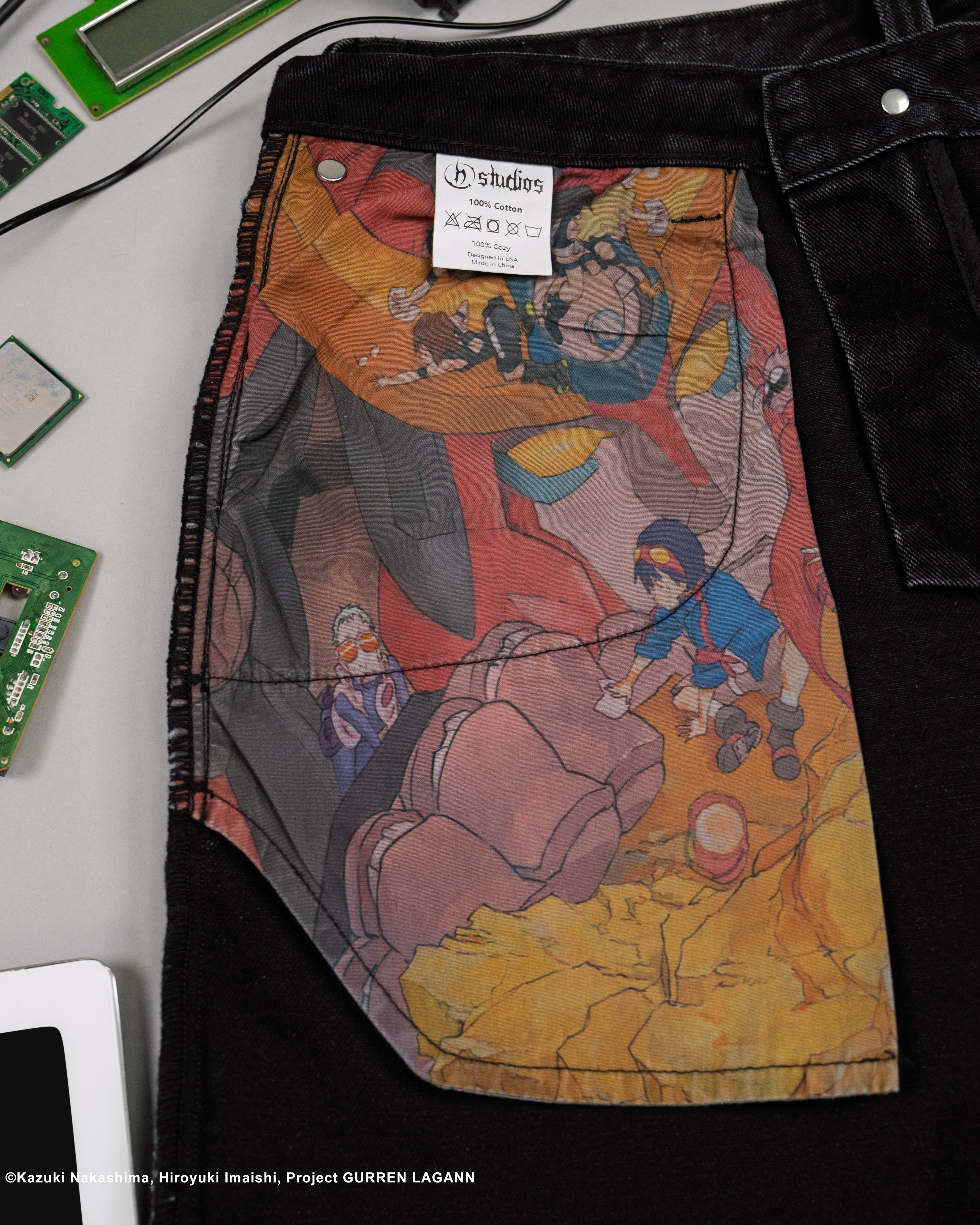 black denim pants Gurren Lagann Yoko and Simon