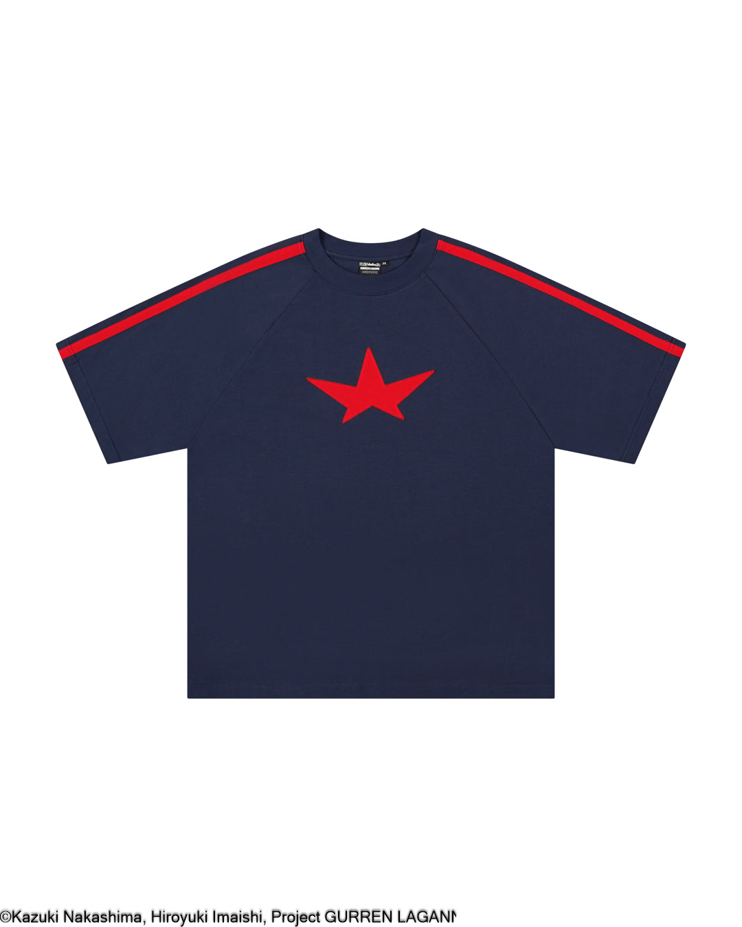 Gurren Lagann subtle anime character blue short sleeve tee