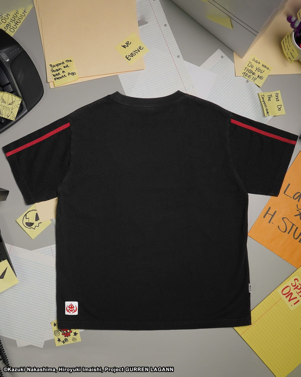 SUPER GALAXY BLACK TEE GURREN LAGANN