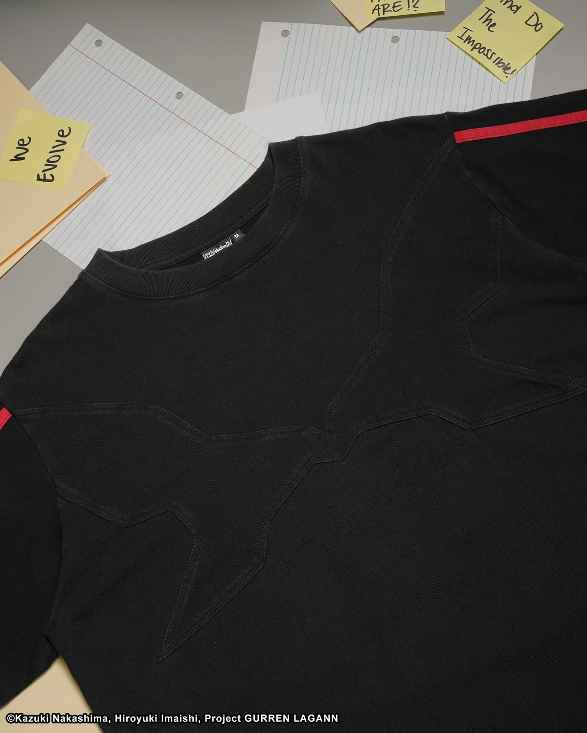 SUPER GALAXY BLACK TEE GURREN LAGANN