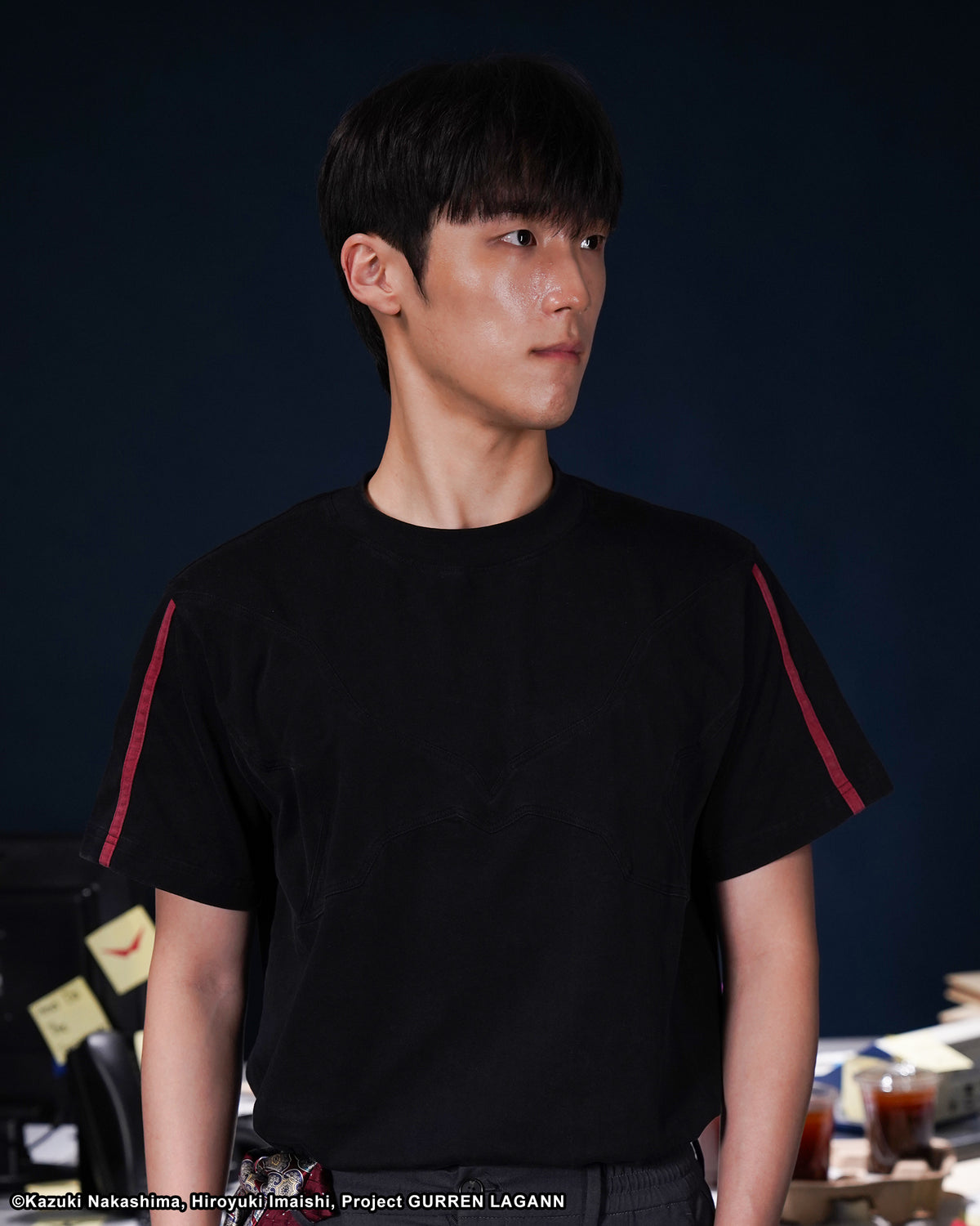 SUPER GALAXY BLACK TEE GURREN LAGANN