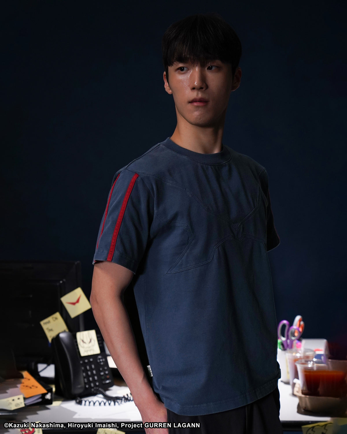 SUPER GALAXY GURREN TEE NAVY