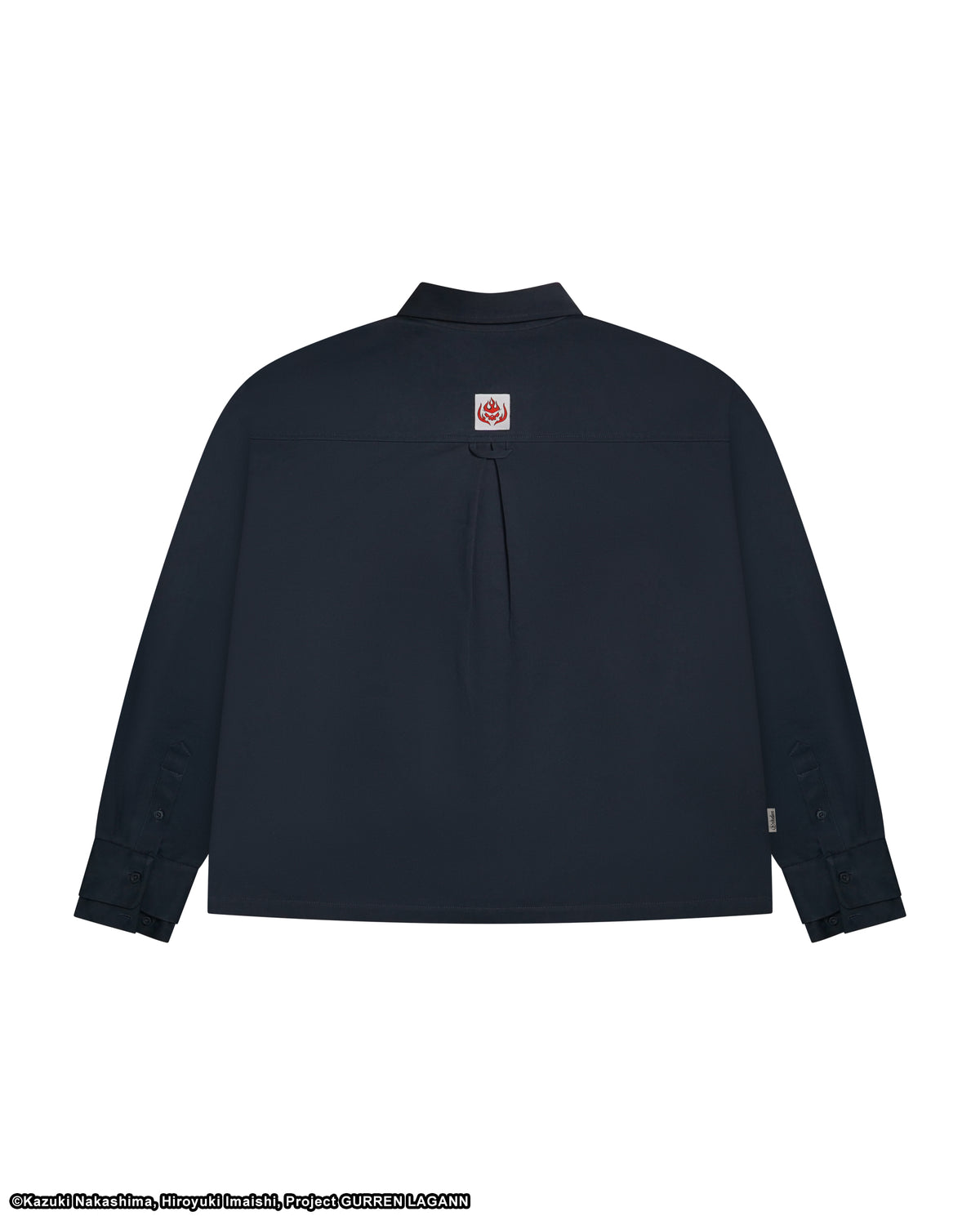 SIMON GURREN LAGANN BUTTON UP NAVY