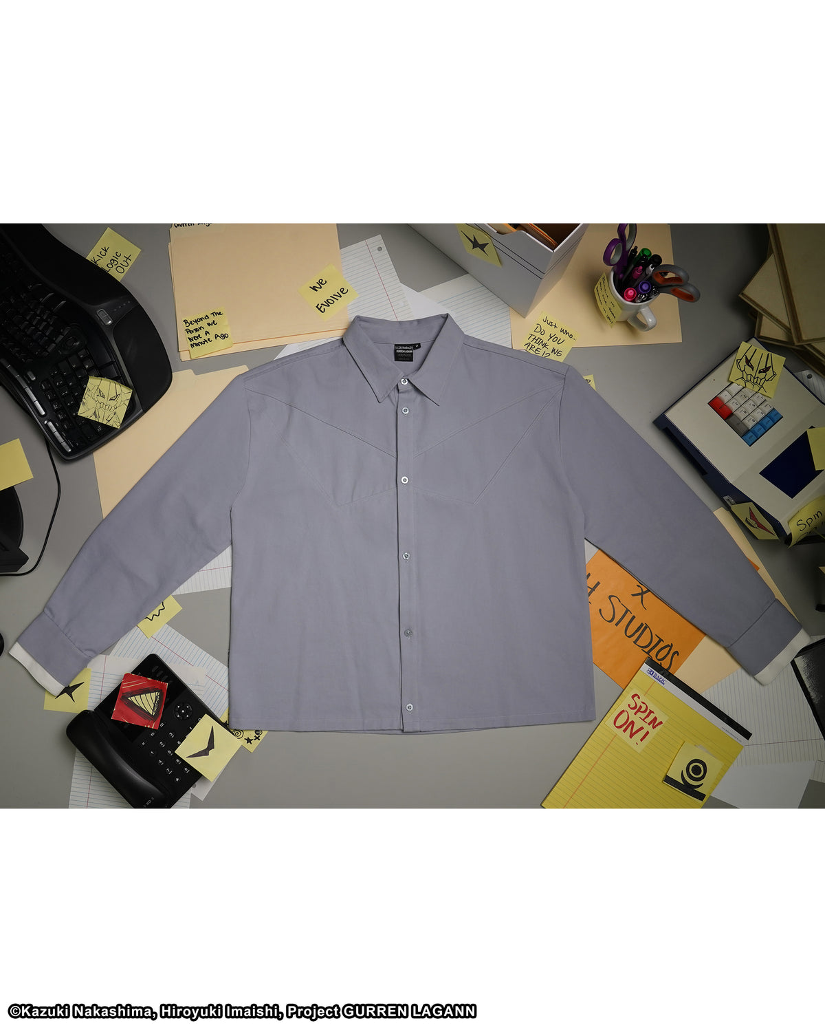 KAMINA GURREN LAGANN BUTTON UP