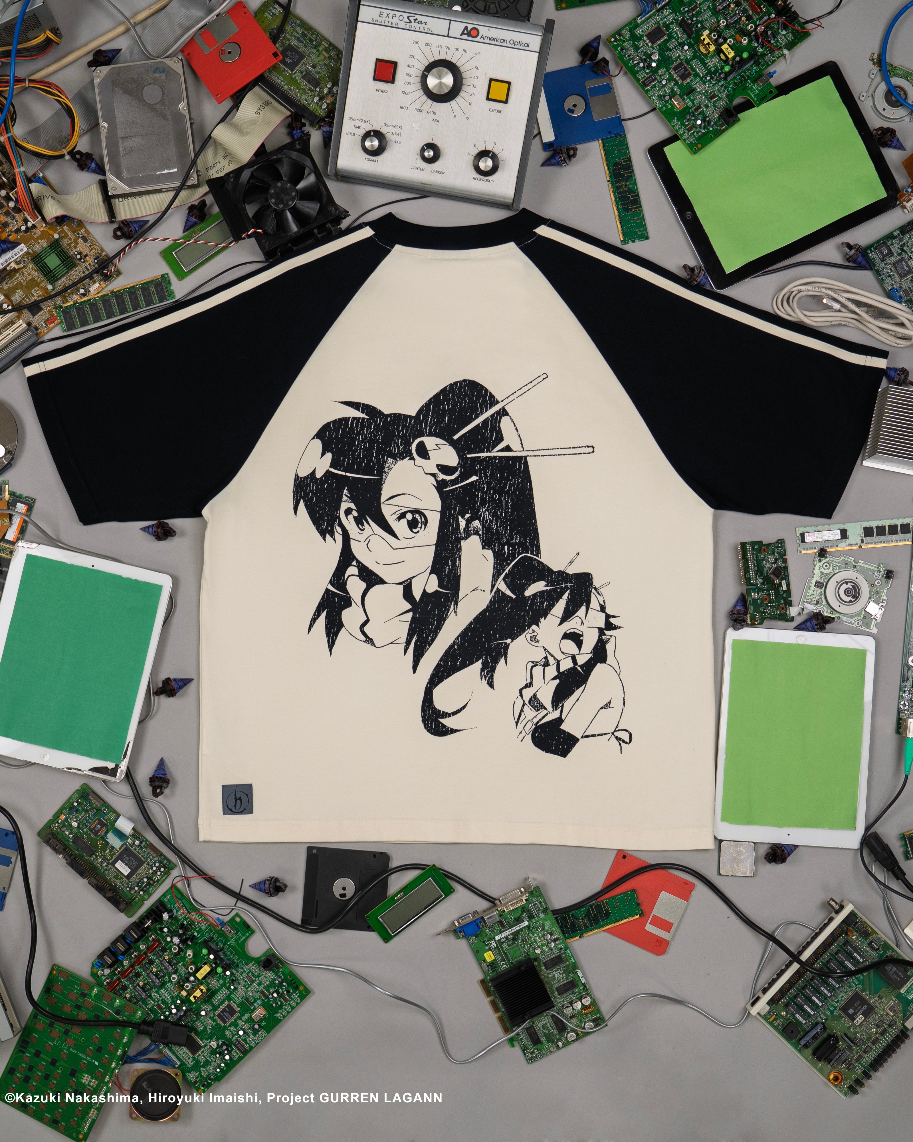 Off white raglan tee Yoko Gurren Lagann