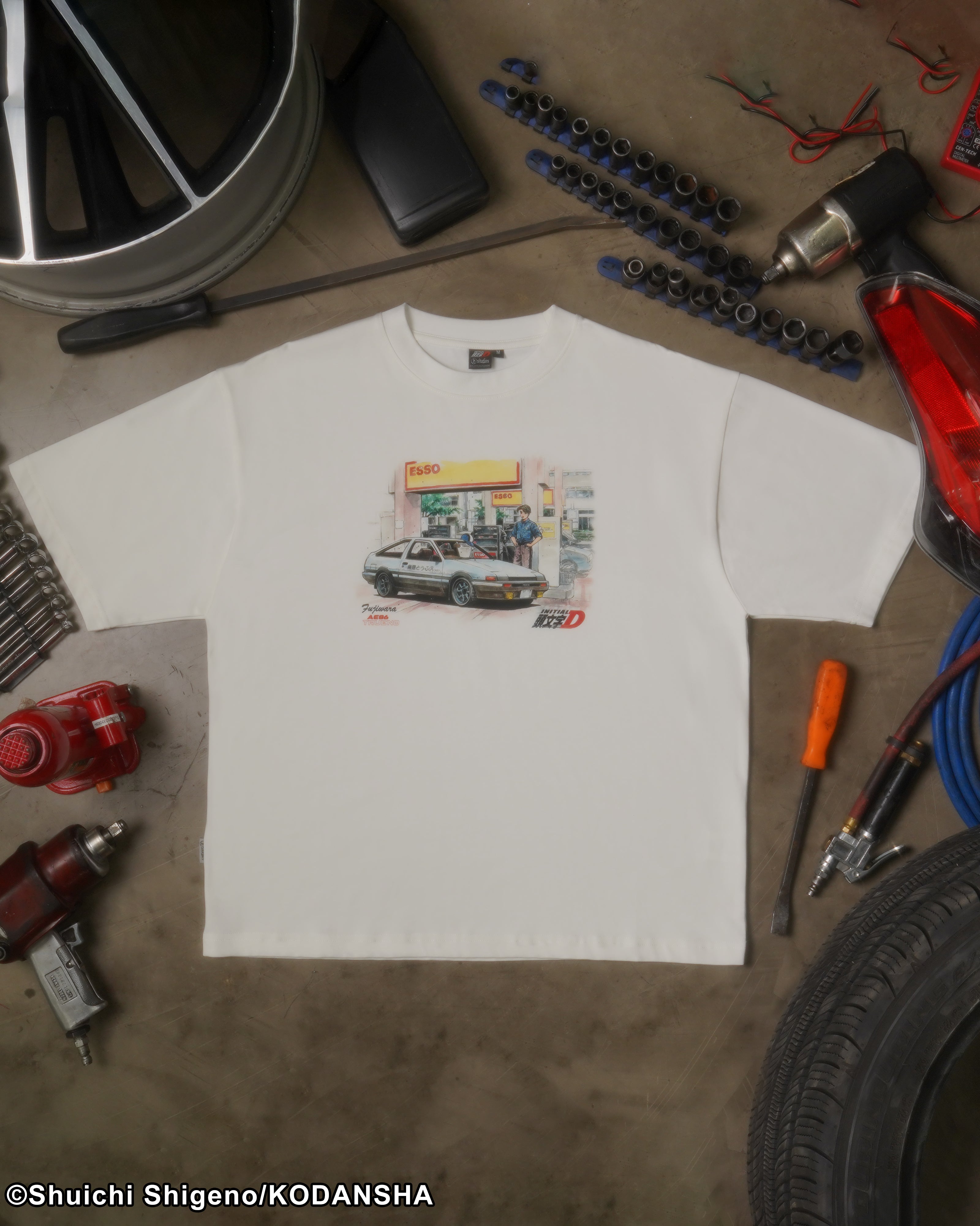 Initial D Esso Art manga tee