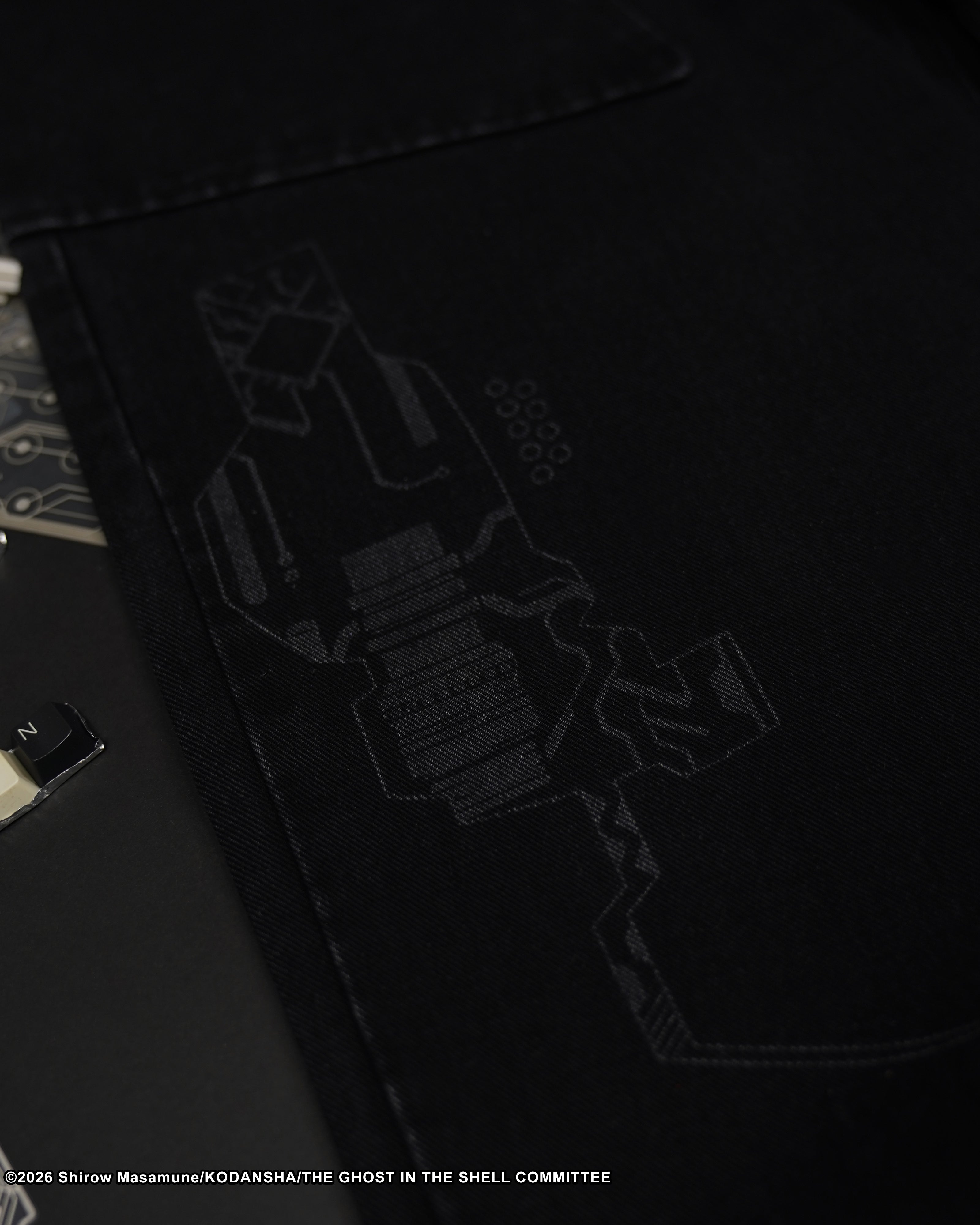 The Ghost in the Shell, black cyber denim jeans