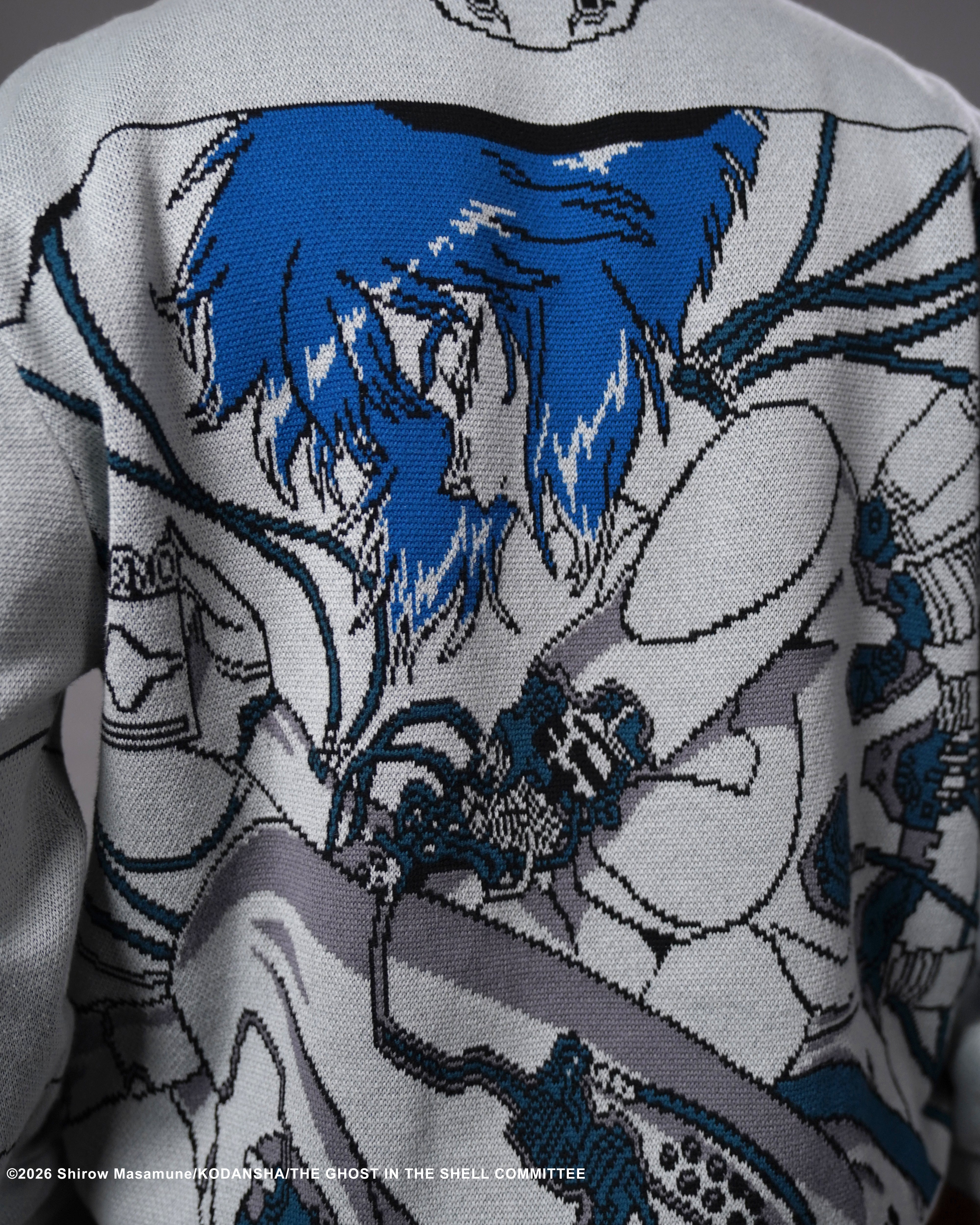 The Ghost in the Shell Kusanagi Ghost knitted crewneck sweater