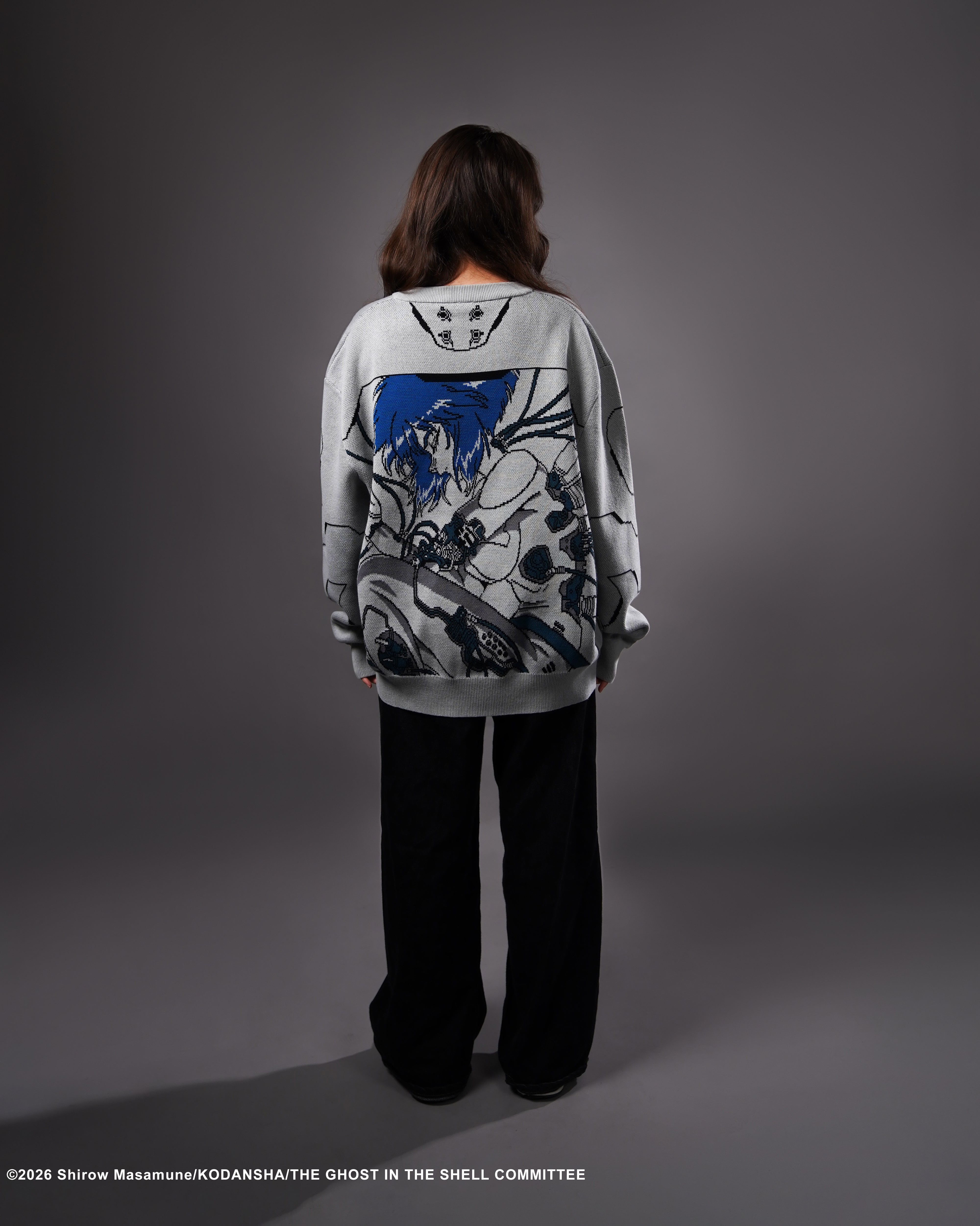 The Ghost in the Shell Kusanagi Ghost knitted crewneck sweater