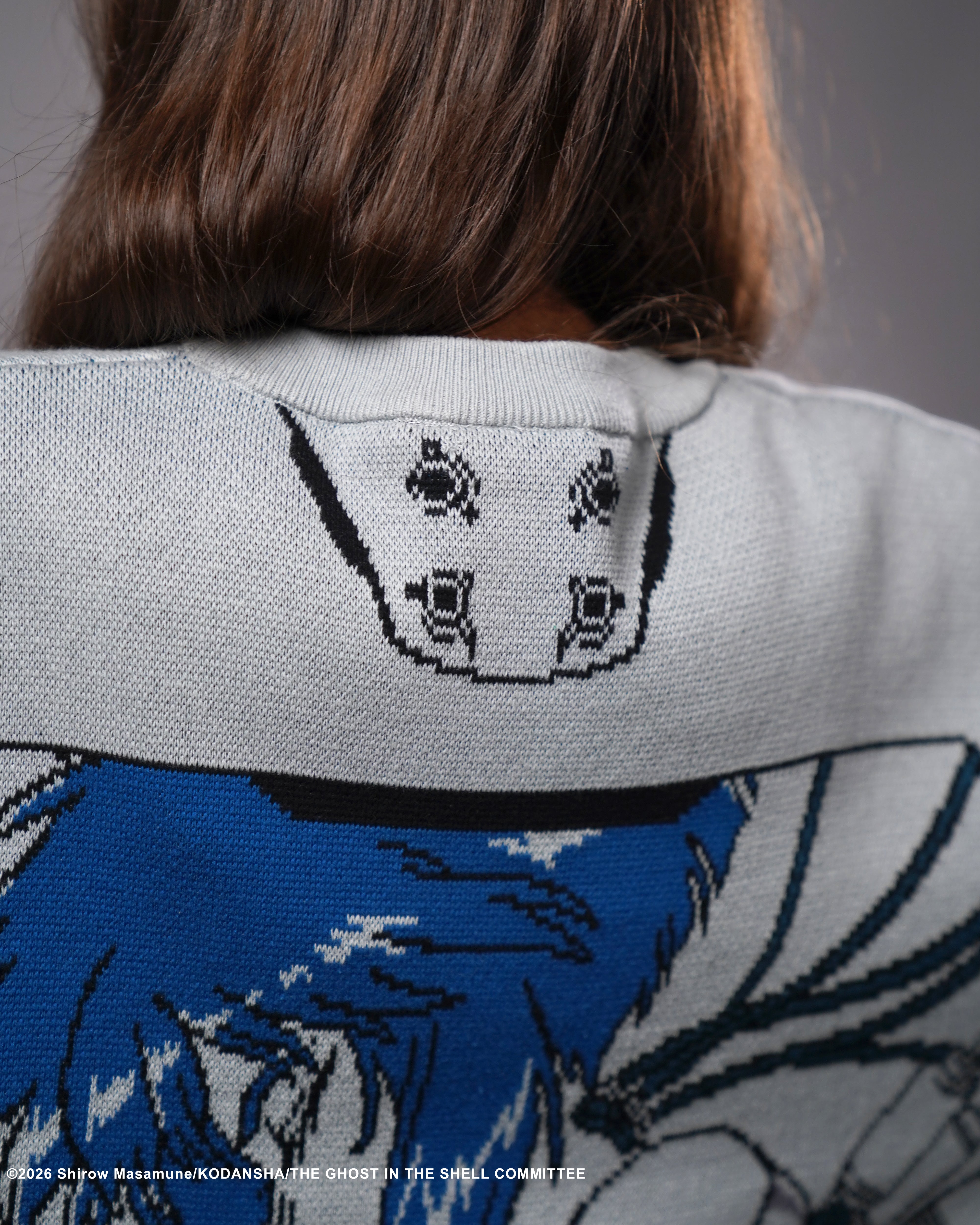 The Ghost in the Shell Kusanagi Ghost knitted crewneck sweater