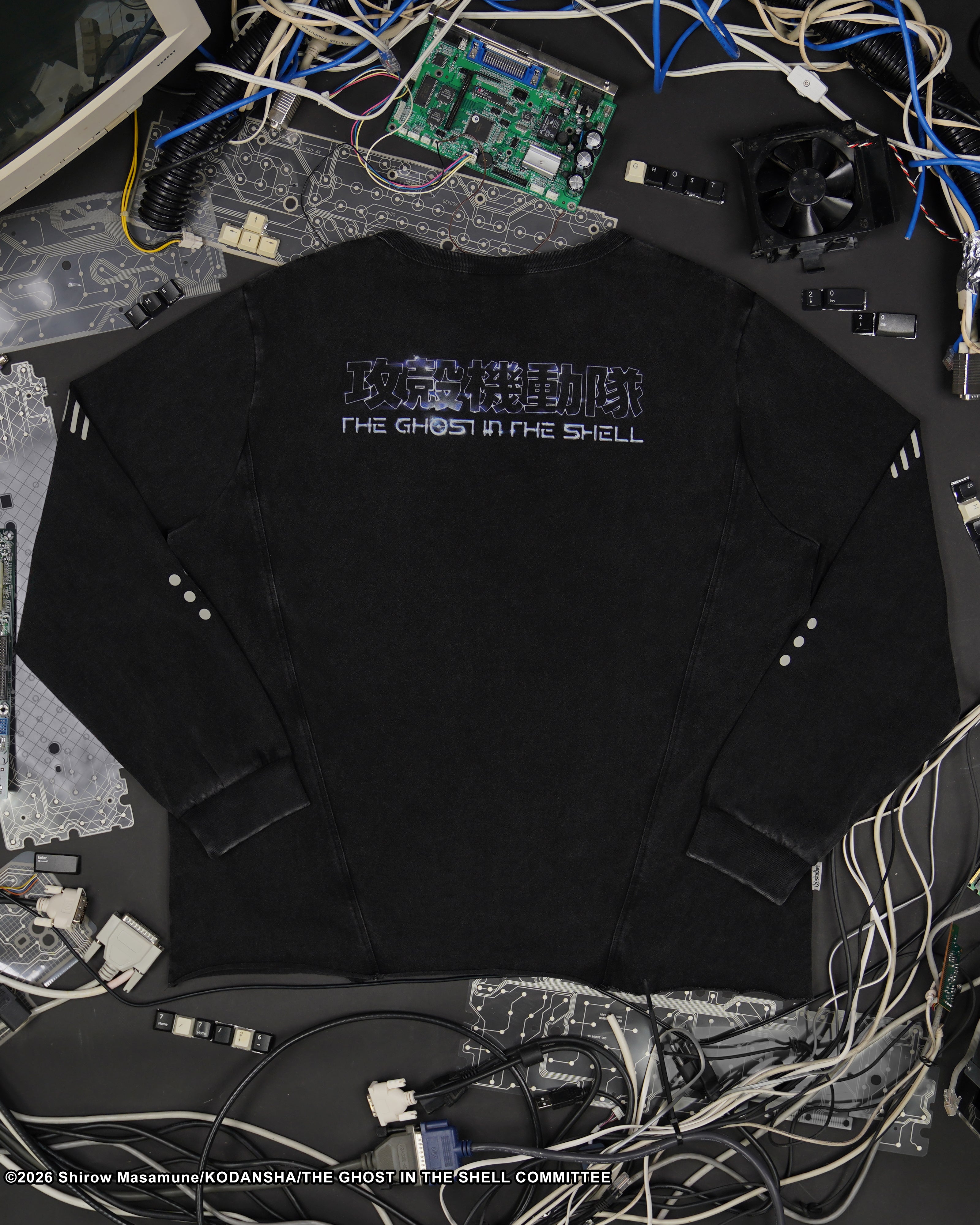 The Ghost in the Shell asymmetrical Henley long sleeve