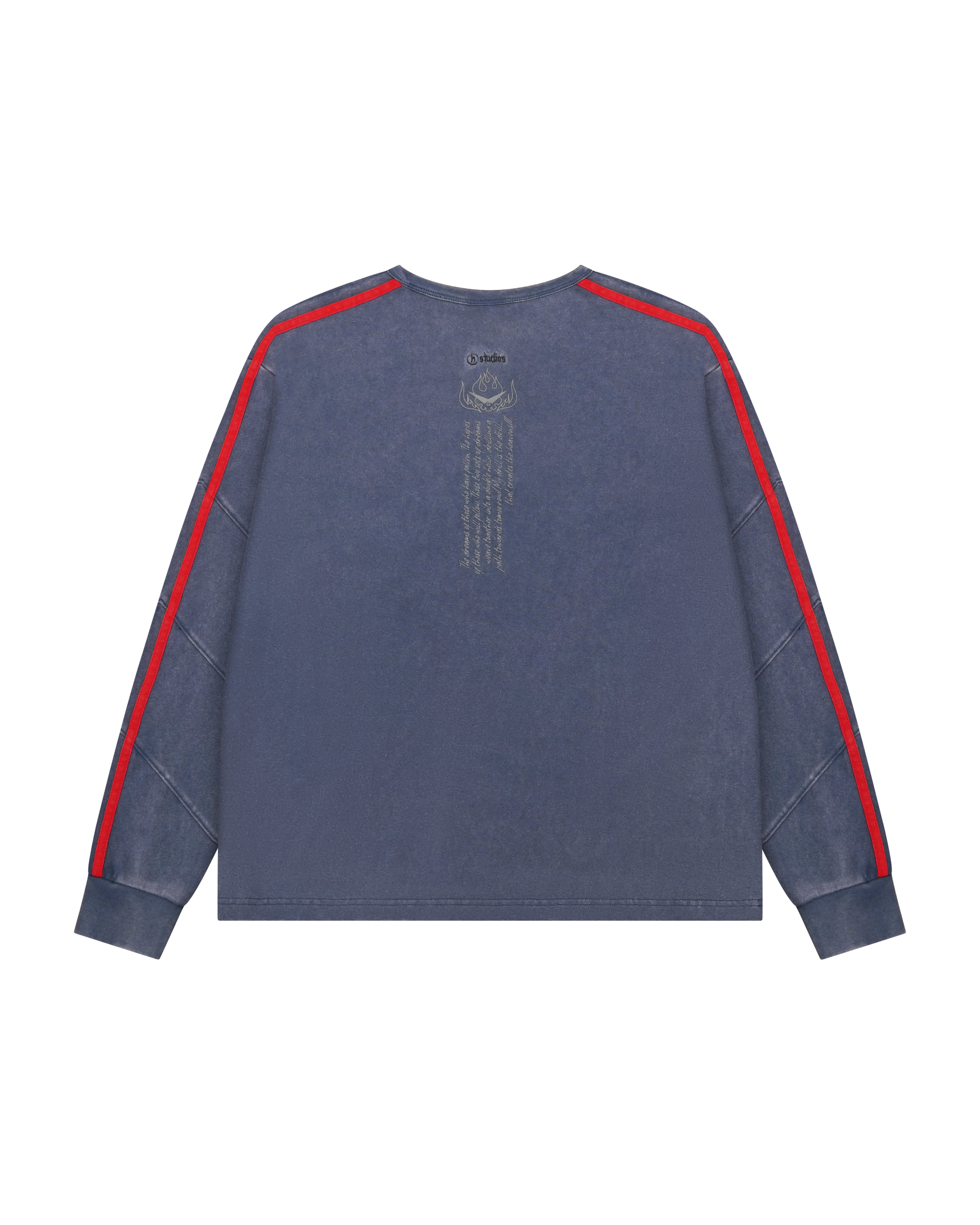 Gurren Lagann Simon blue long sleeve henley 