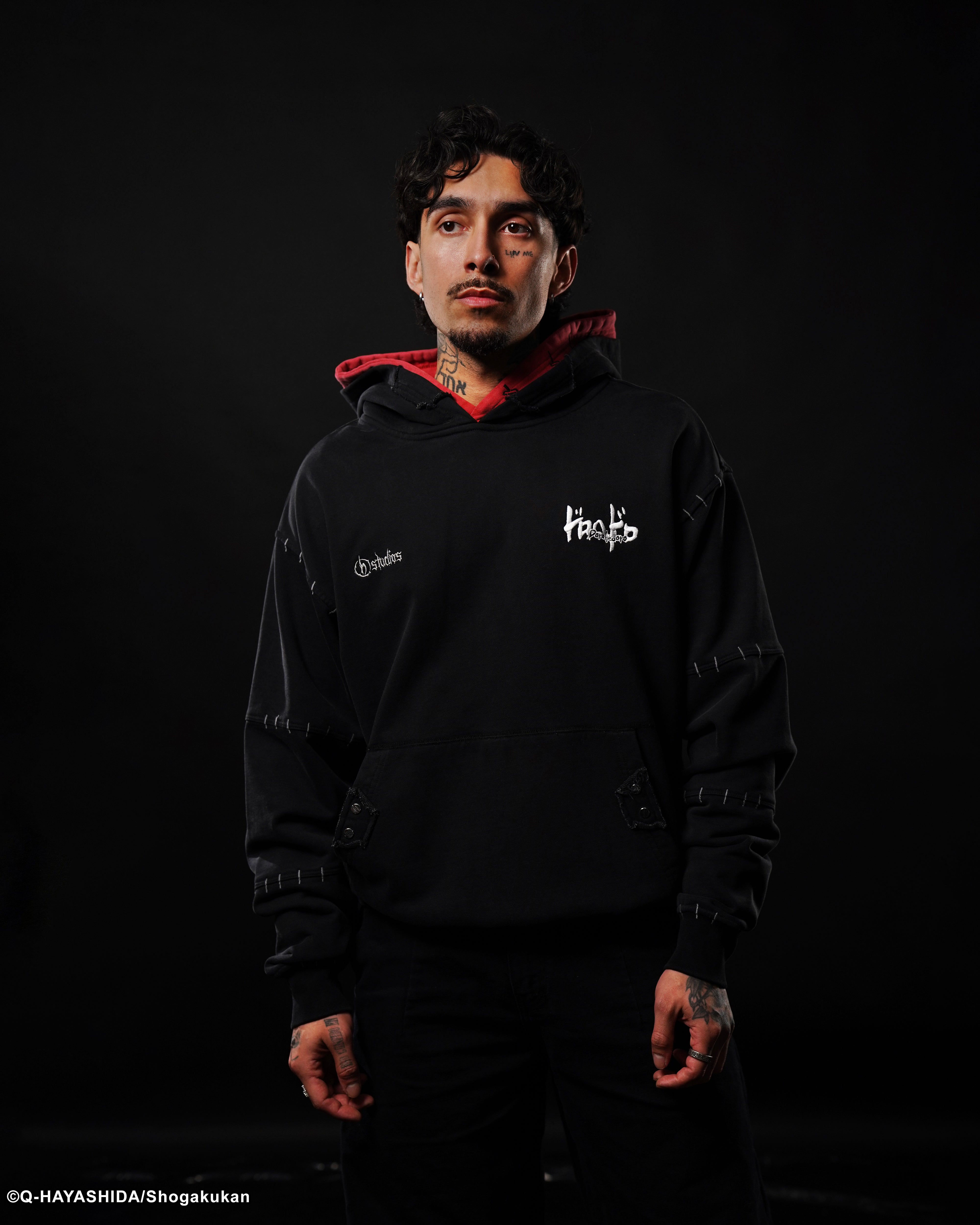 Dorohedoro Shin double hood hoodie 