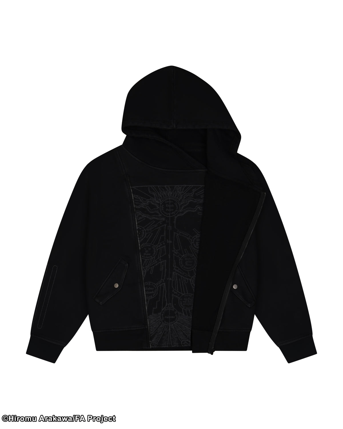 Fullmetal Alchemist Brotherhood Ed Asymmetrical black hoodie 