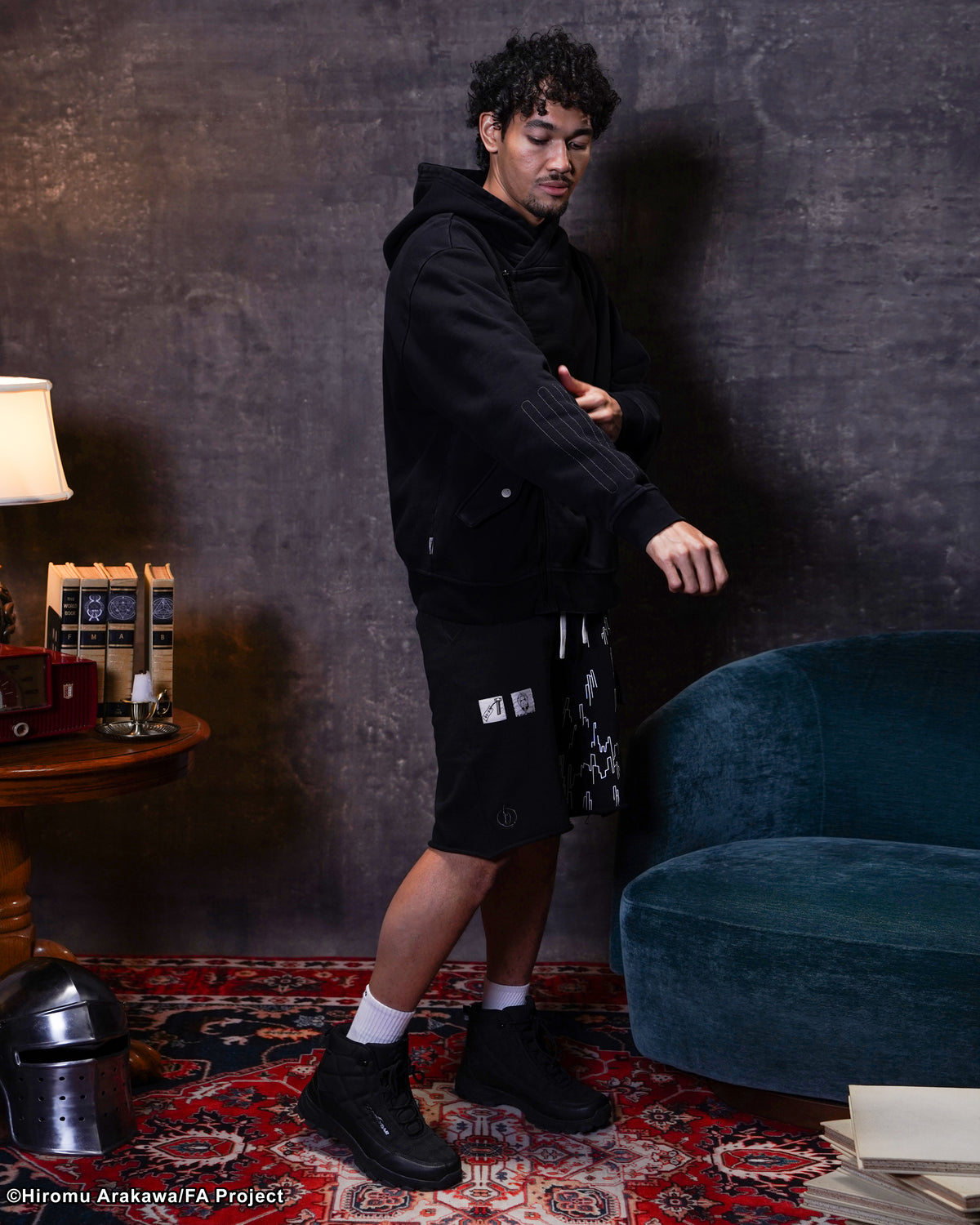 Fullmetal Alchemist Brotherhood Ed Asymmetrical black hoodie 