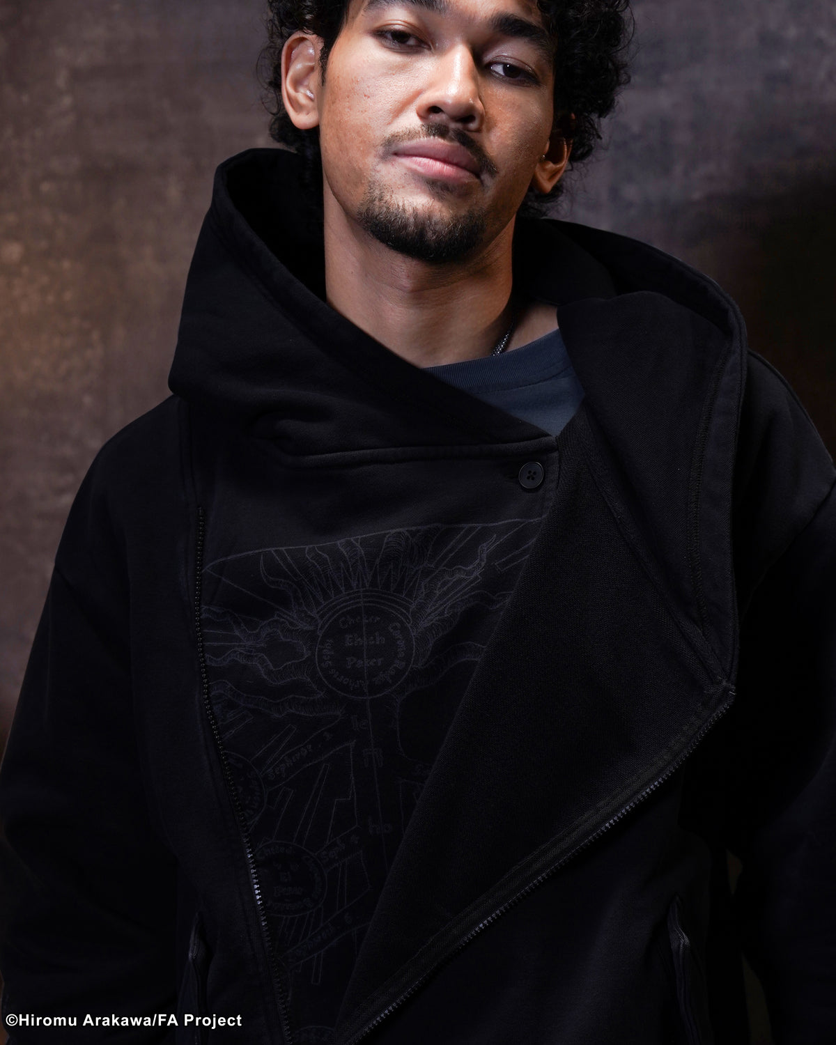 Fullmetal Alchemist Brotherhood Ed Asymmetrical black hoodie 
