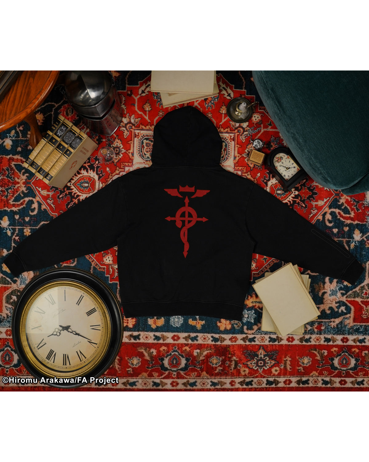 Fullmetal Alchemist Brotherhood Ed Asymmetrical black hoodie 