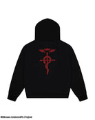 Fullmetal Alchemist Brotherhood Ed Asymmetrical black hoodie 