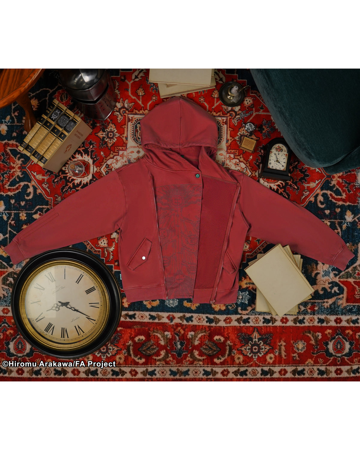 Fullmetal Alchemist Brotherhood Ed Asymmetrical red hoodie 