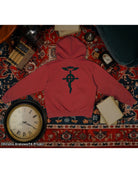 Fullmetal Alchemist Brotherhood Ed Asymmetrical red hoodie 