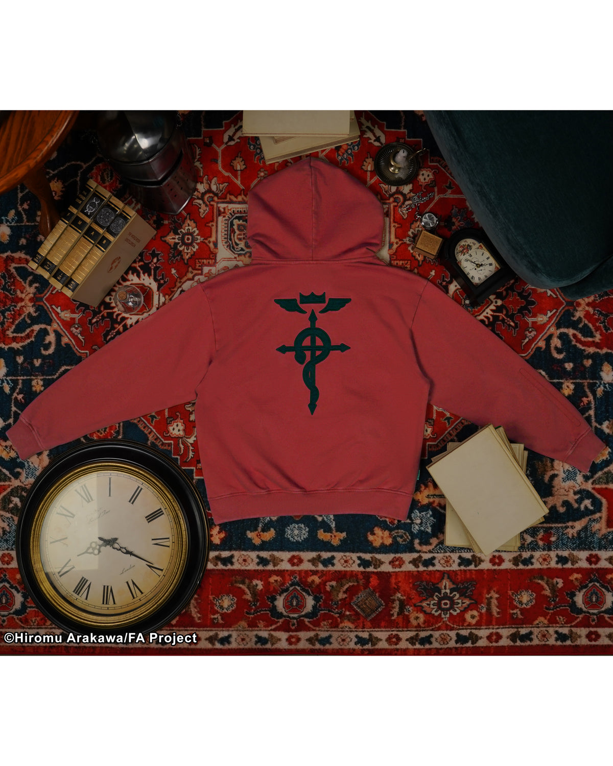Fullmetal Alchemist Brotherhood Ed Asymmetrical red hoodie 