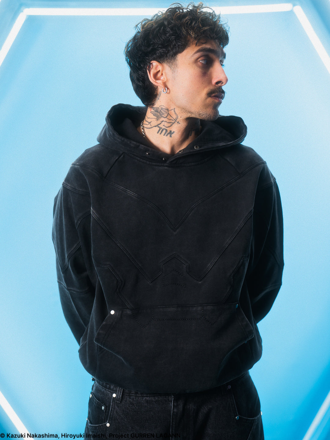 Gurren Lagann Armor Hoodie Black – Hashira Studios