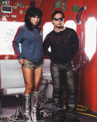 Gurren Lagann Simon black long sleeve henley 