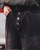 Black denim jorts Yoko Gurren Lagann