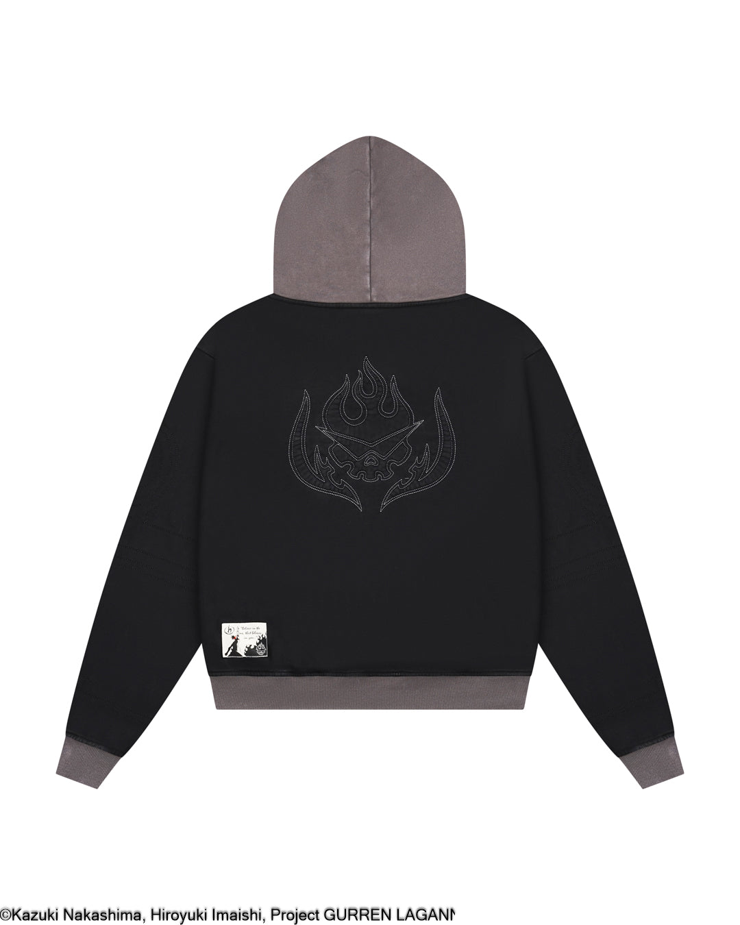 Black Kamina subtle character hoodie Gurren Lagann