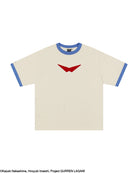 Gurren Lagann sublte anime character cream short sleeve tee 