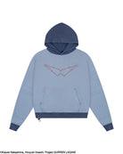 light blue Kamina subtle character hoodie Gurren Lagann