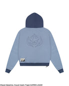 light blue Kamina subtle character hoodie Gurren Lagann