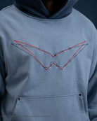 light blue Kamina subtle character hoodie Gurren Lagann