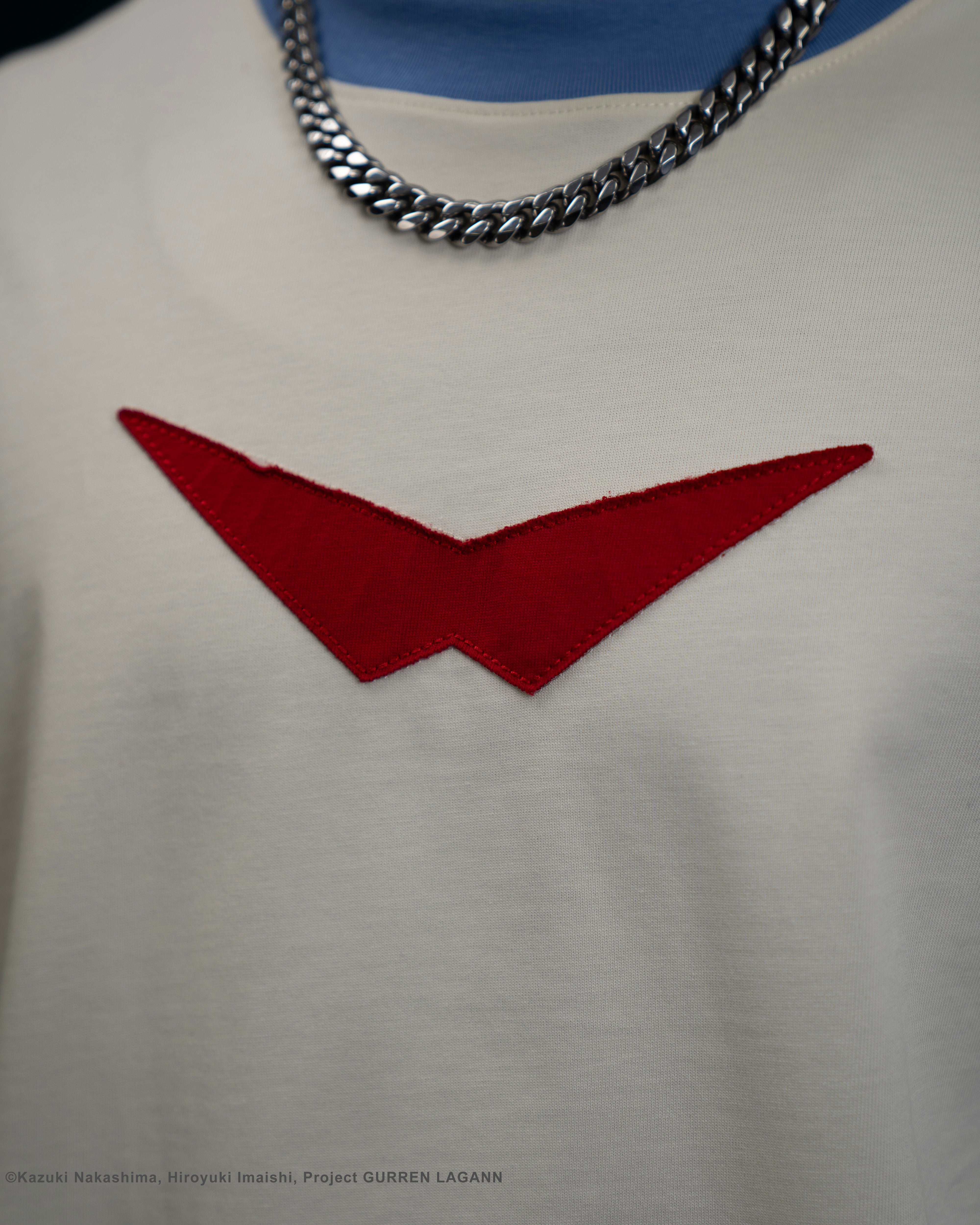 Gurren Lagann sublte anime character cream short sleeve tee 