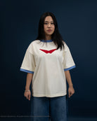 Gurren Lagann sublte anime character cream short sleeve tee 
