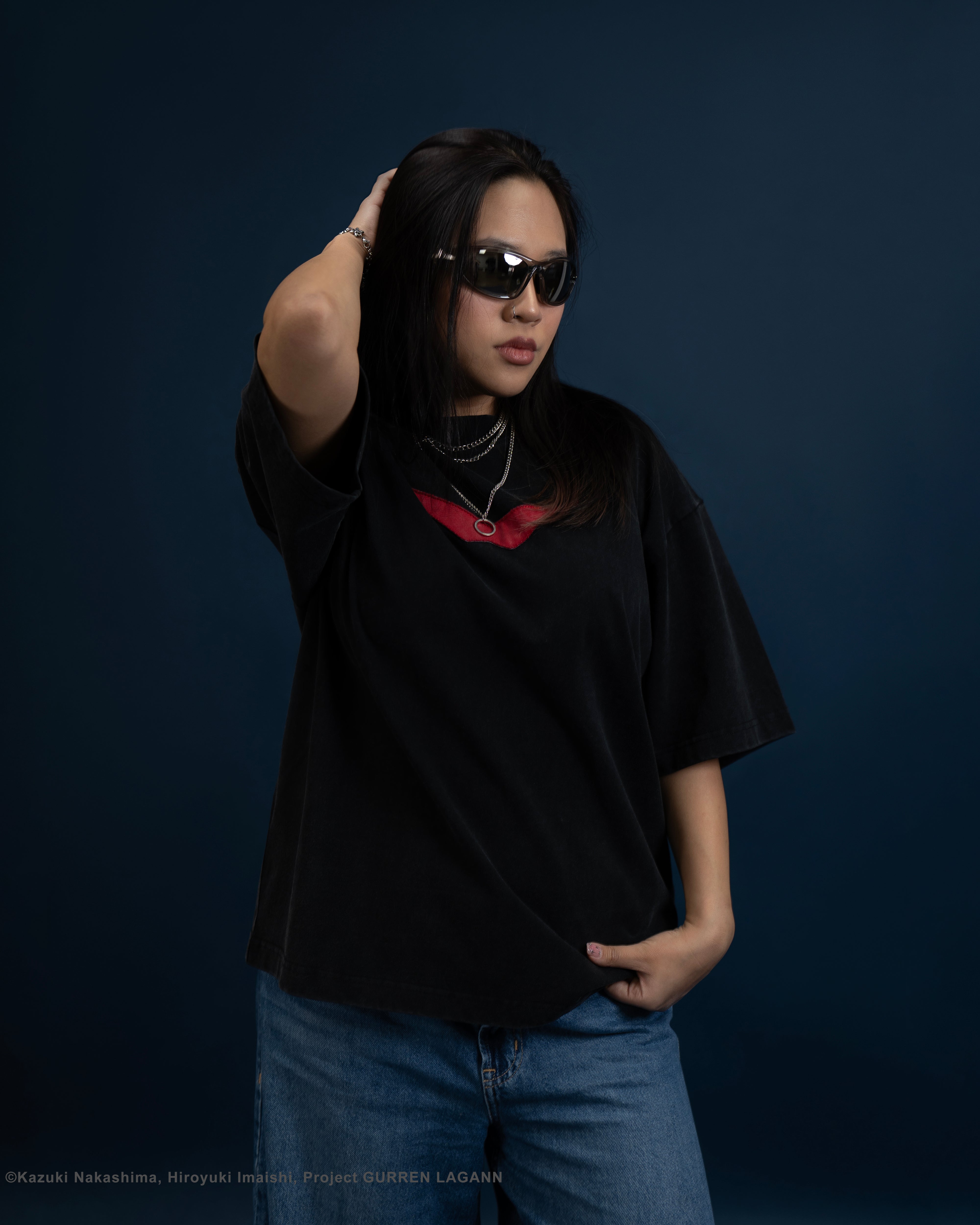 Gurren Lagann sublte anime black short sleeve tee 
