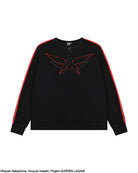 Gurren Lagann Simon black long sleeve henley 