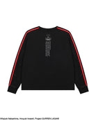 Gurren Lagann Simon black long sleeve henley 